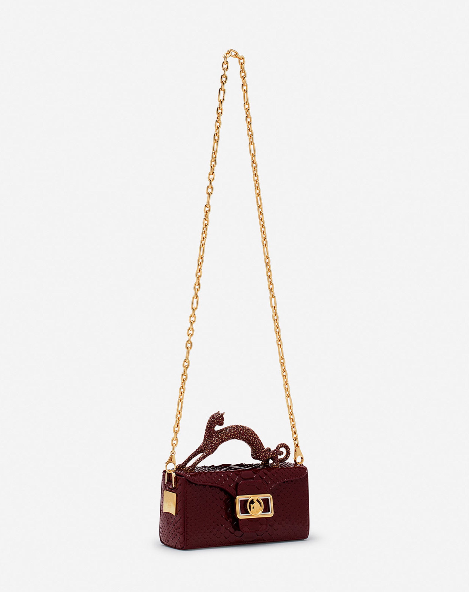 SAC PENCIL CAT EN PYTHON ET STRASS