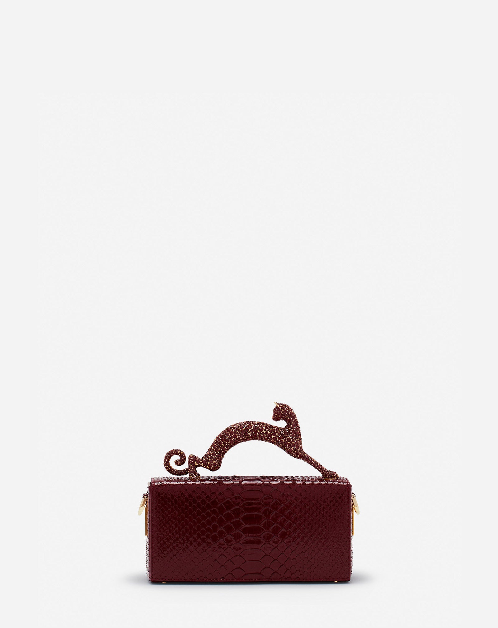 SAC PENCIL CAT EN PYTHON ET STRASS