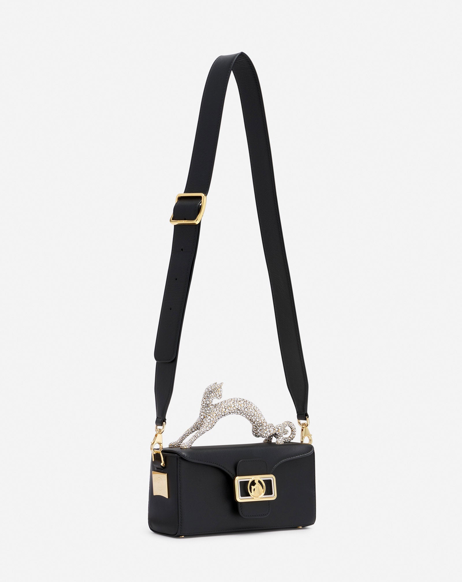 SAC PENCIL CAT NANO EN CUIR ET STRASS
