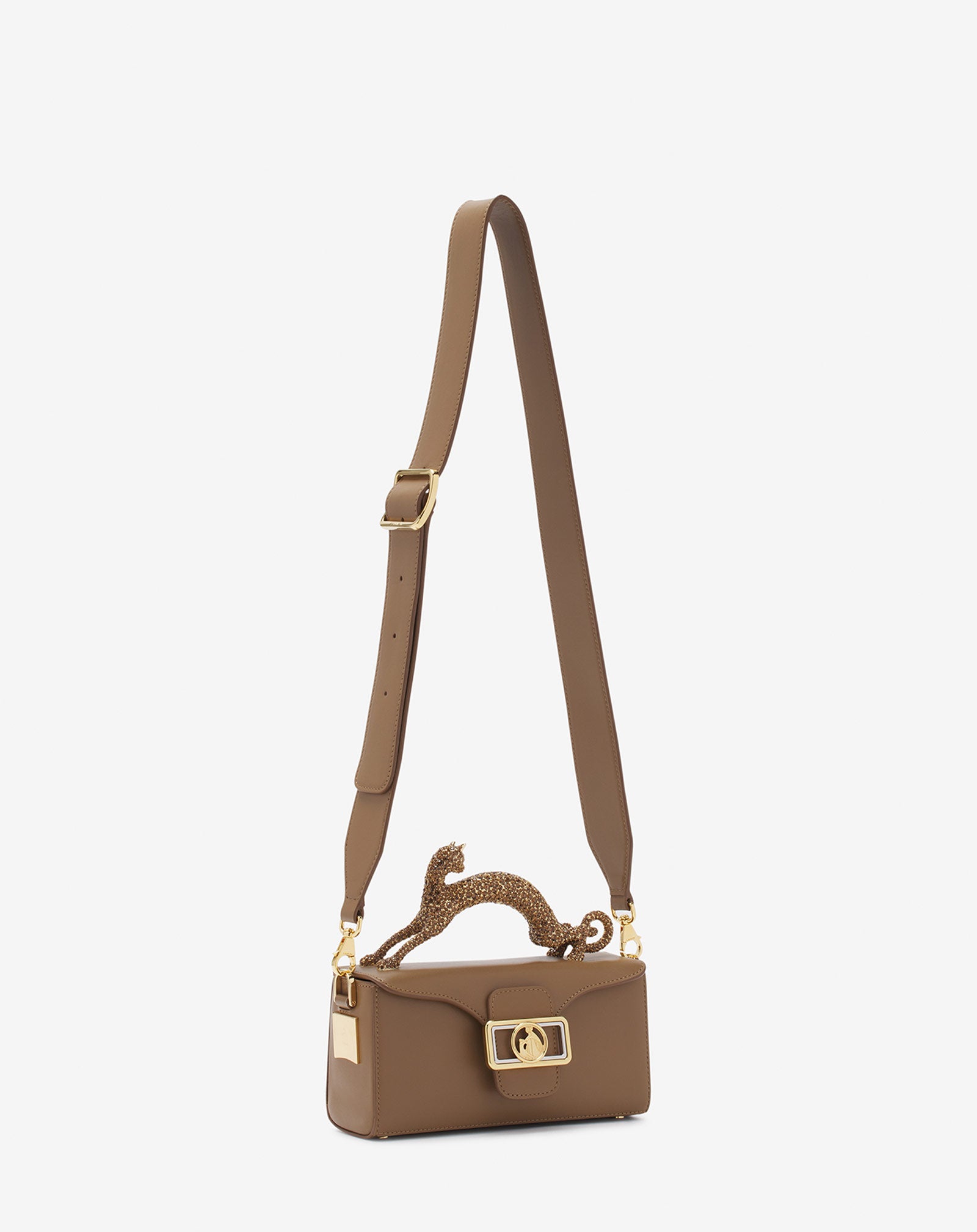 SAC PENCIL CAT NANO EN CUIR ET STRASS