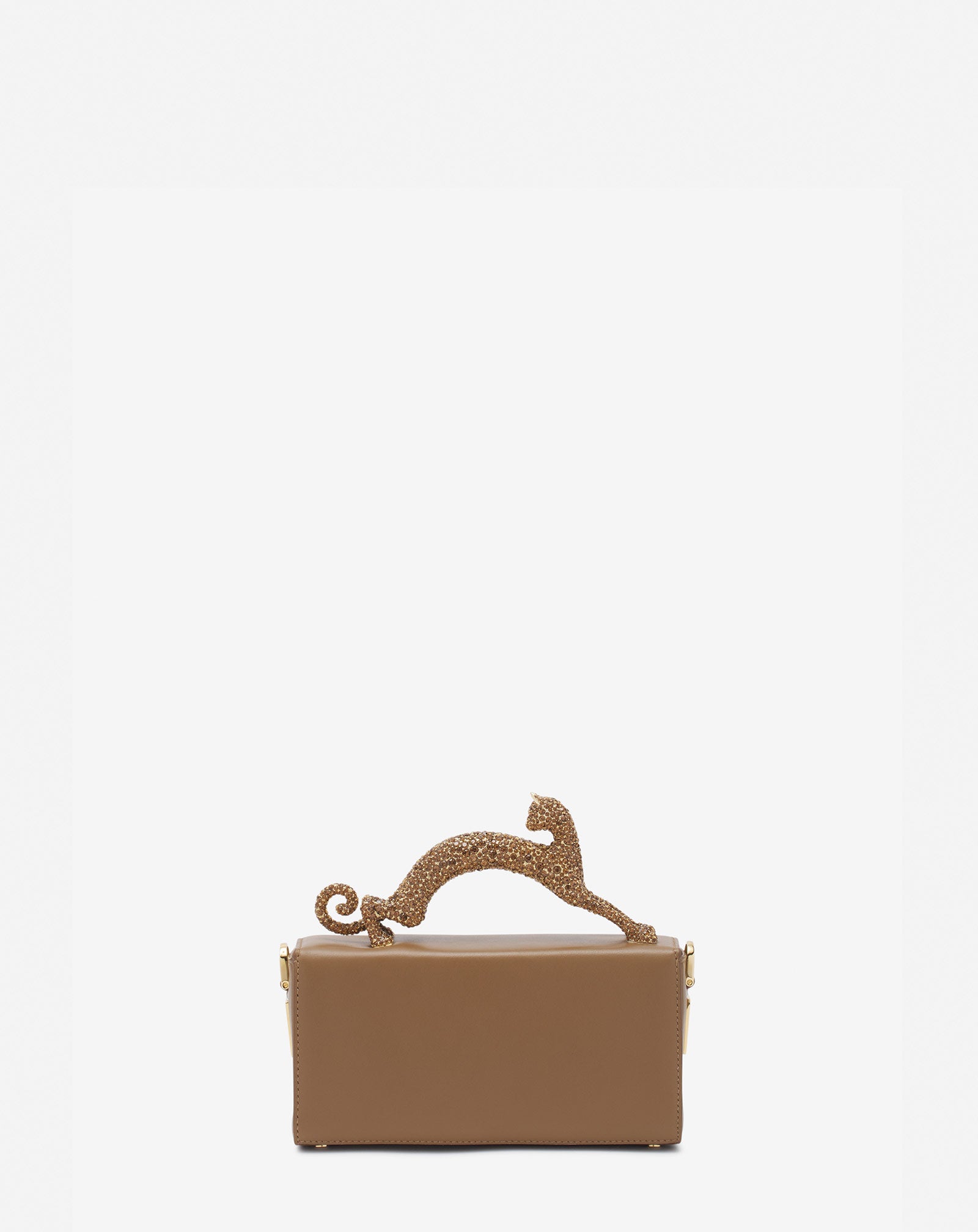 SAC PENCIL CAT NANO EN CUIR ET STRASS