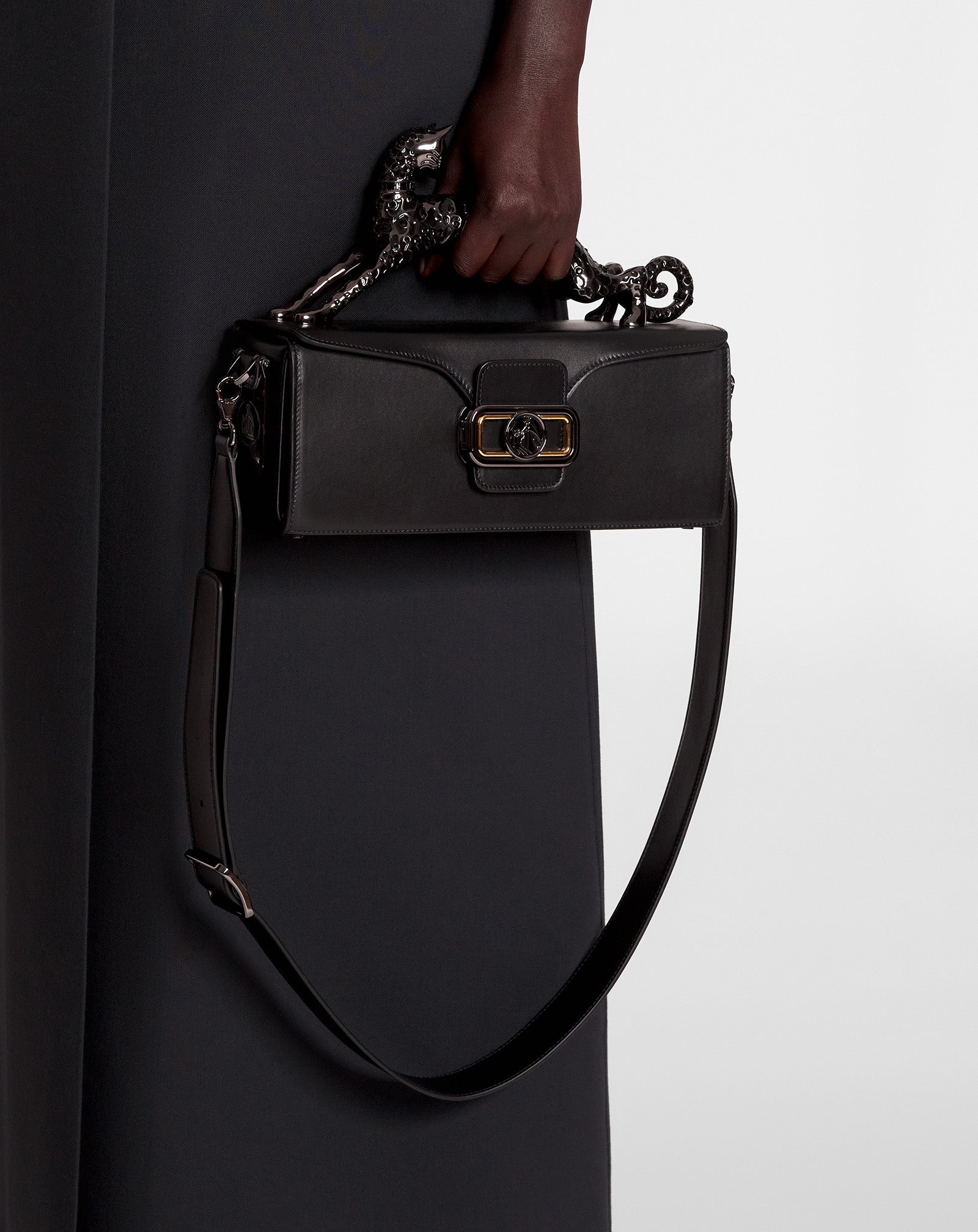 SAC PENCIL CAT EN CUIR