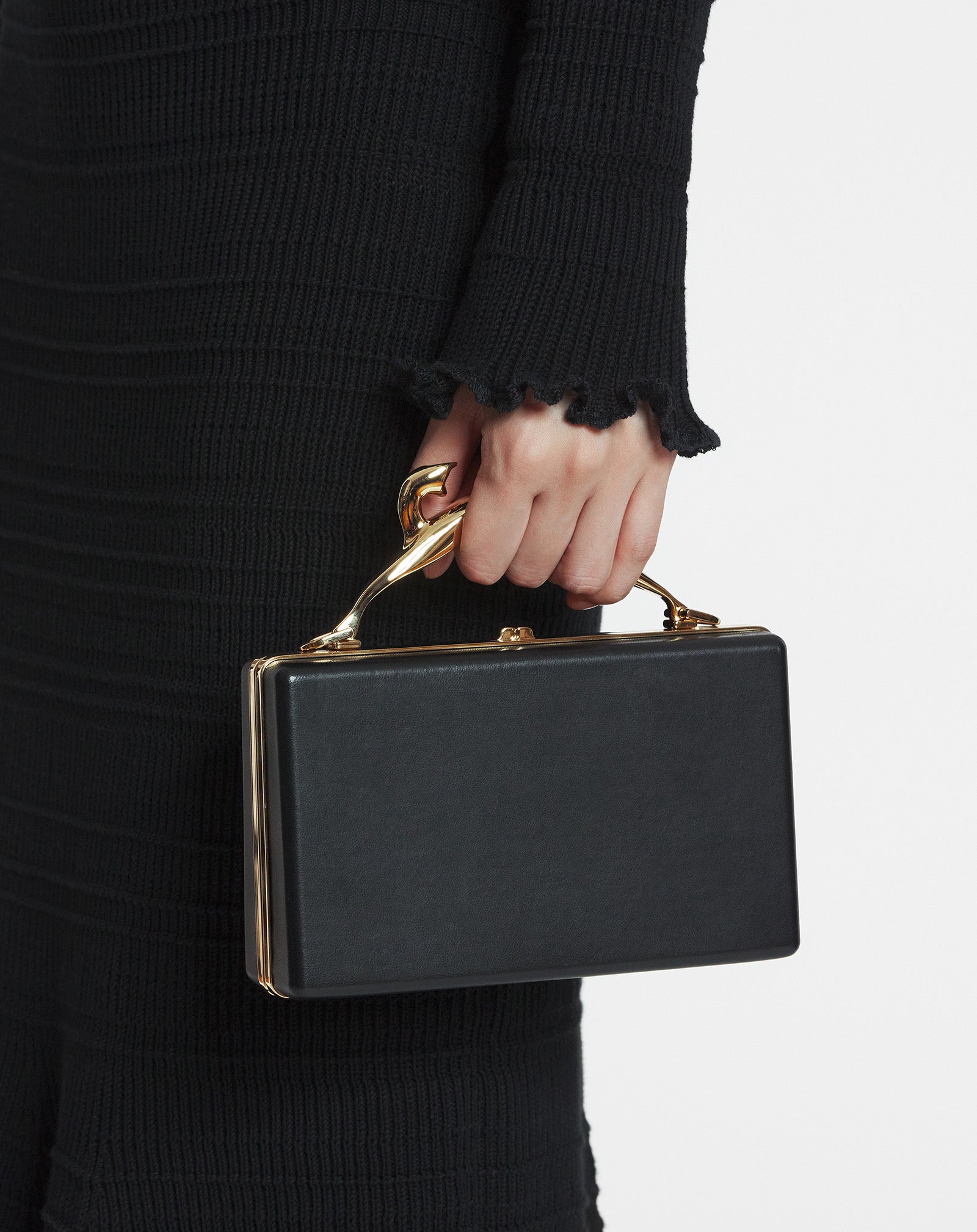 SAC POCHETTE FUSION CAT EN CUIR