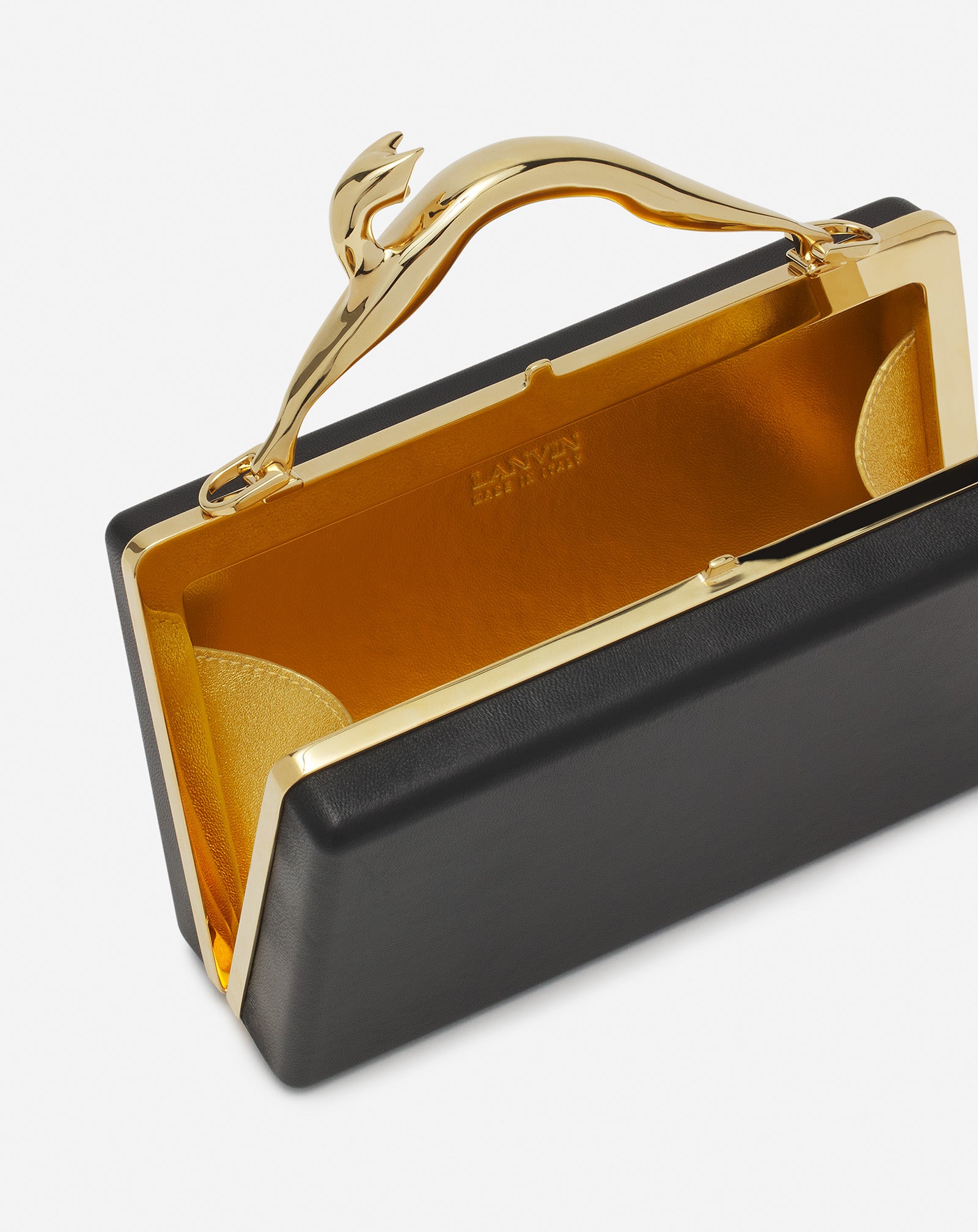 SAC POCHETTE FUSION CAT EN CUIR