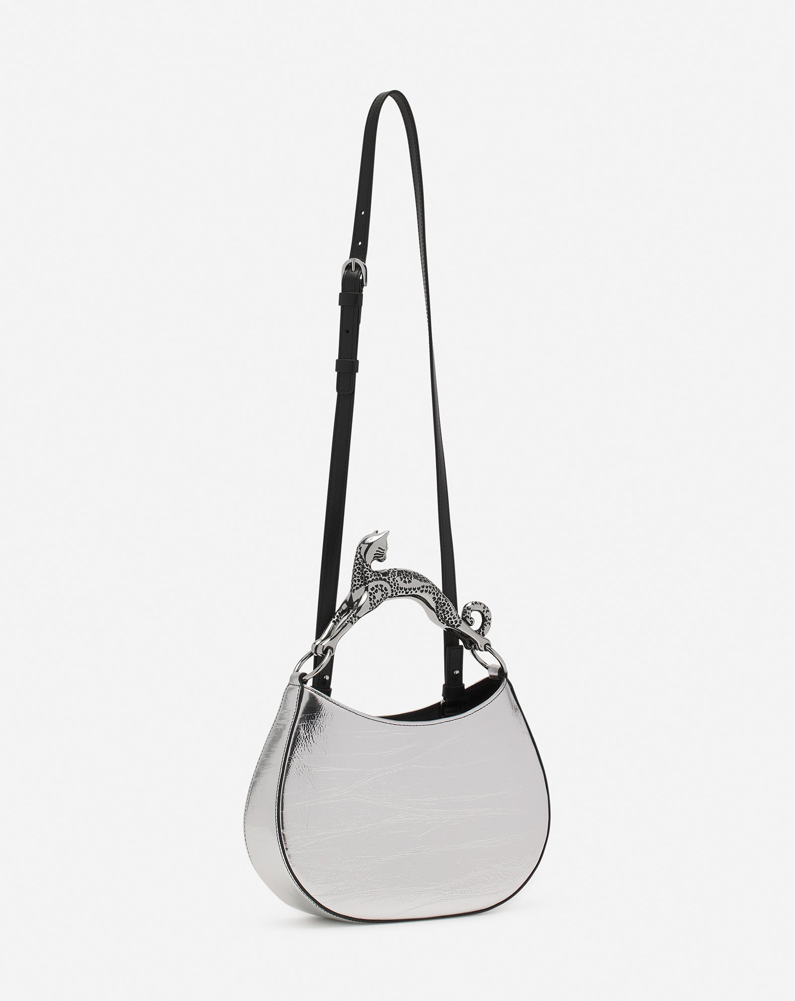 SAC HOBO CAT EN CUIR METALLISÉ
