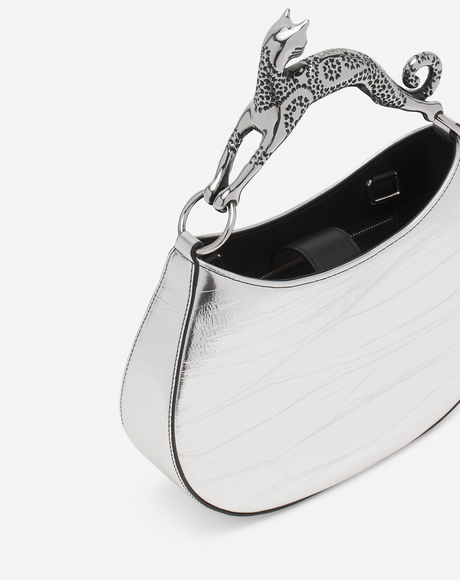 SAC HOBO CAT EN CUIR METALLISÉ