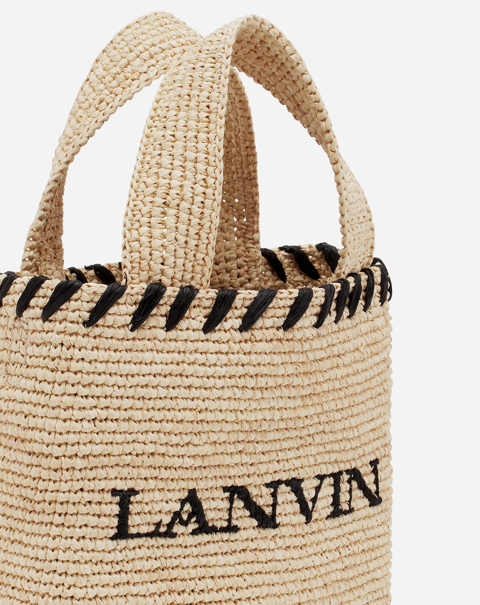 SAC CABAS LANVIN NANO EN RAPHIA