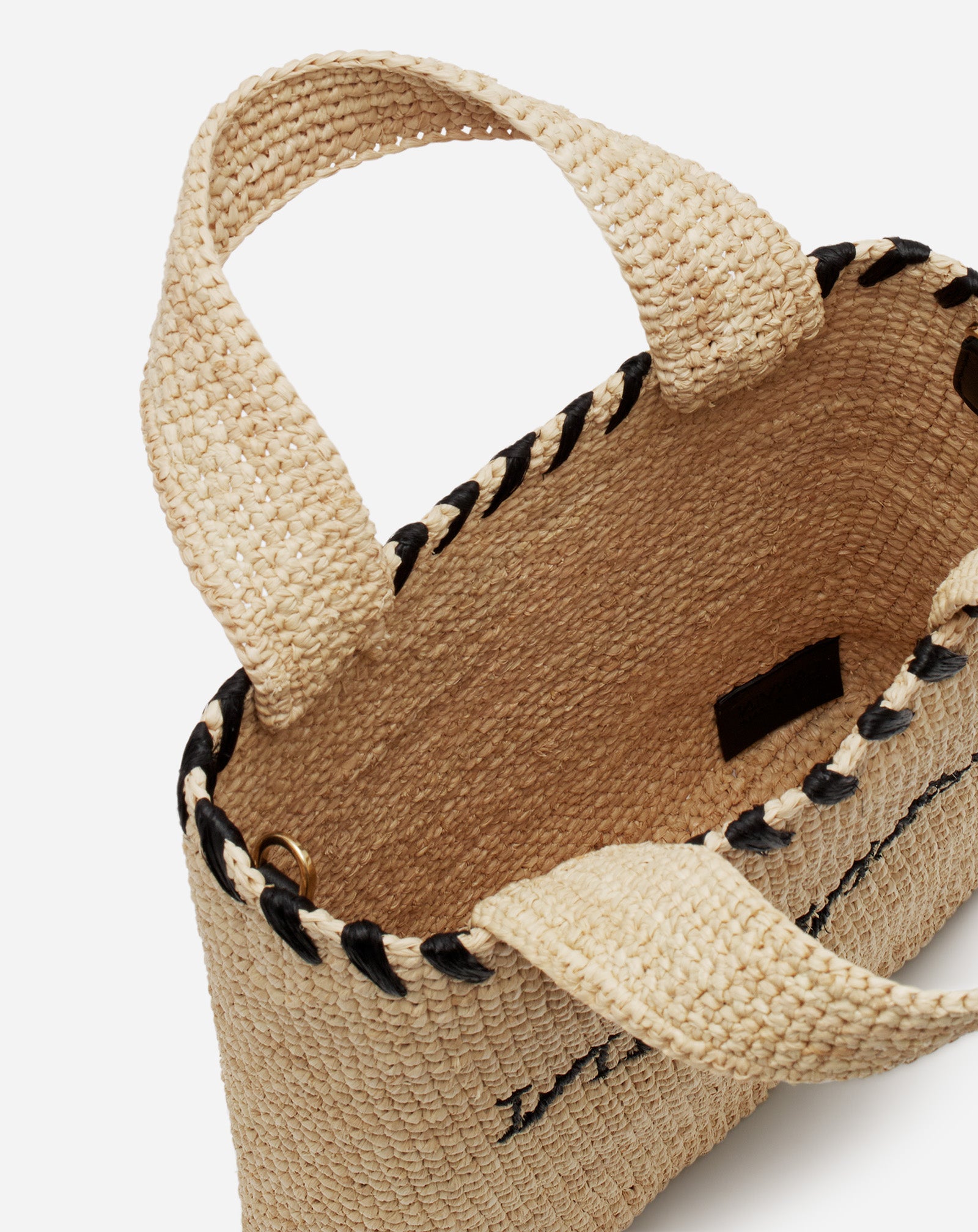 SAC CABAS LANVIN NANO EN RAPHIA
