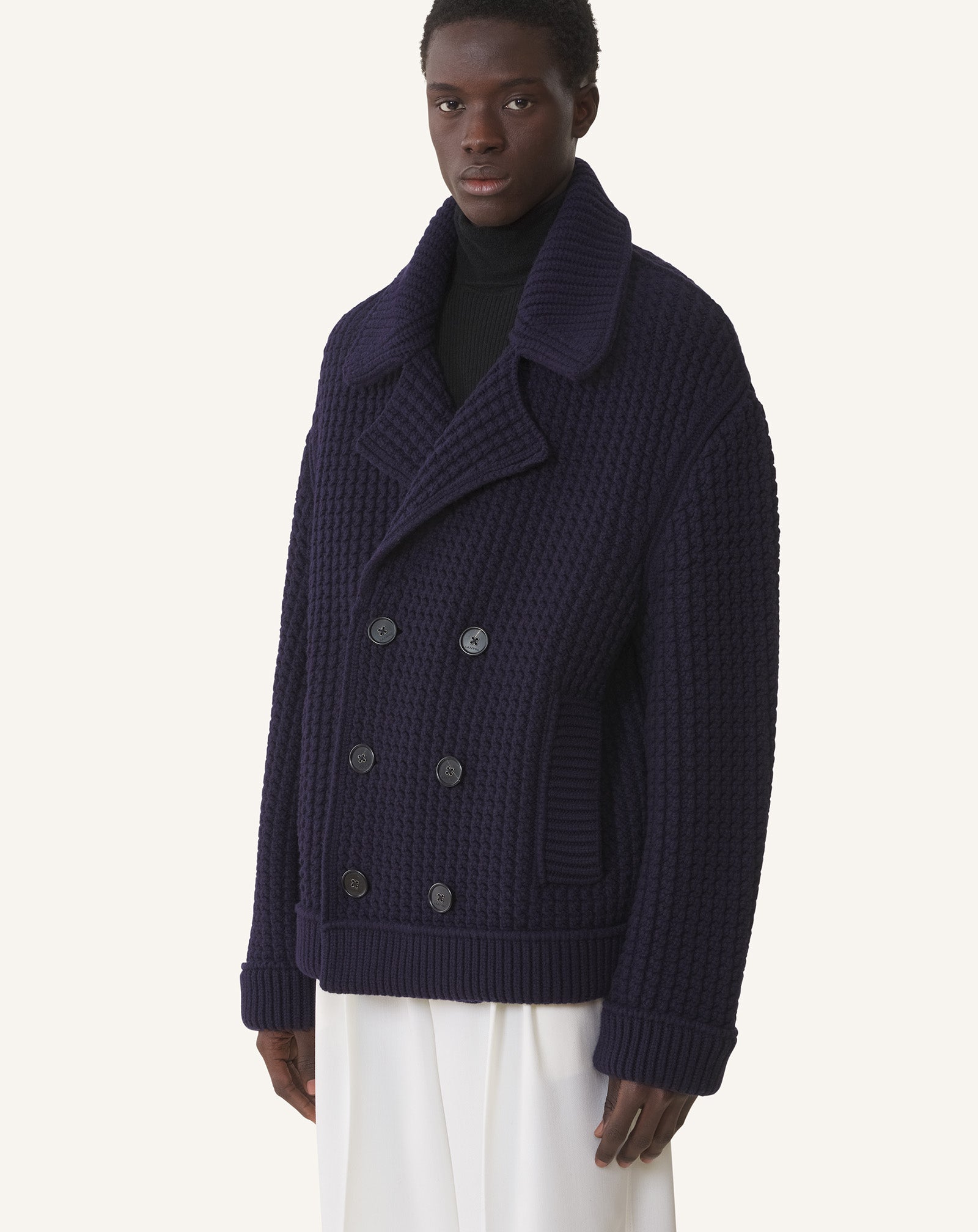 CABAN AMPLE EN LAINE
