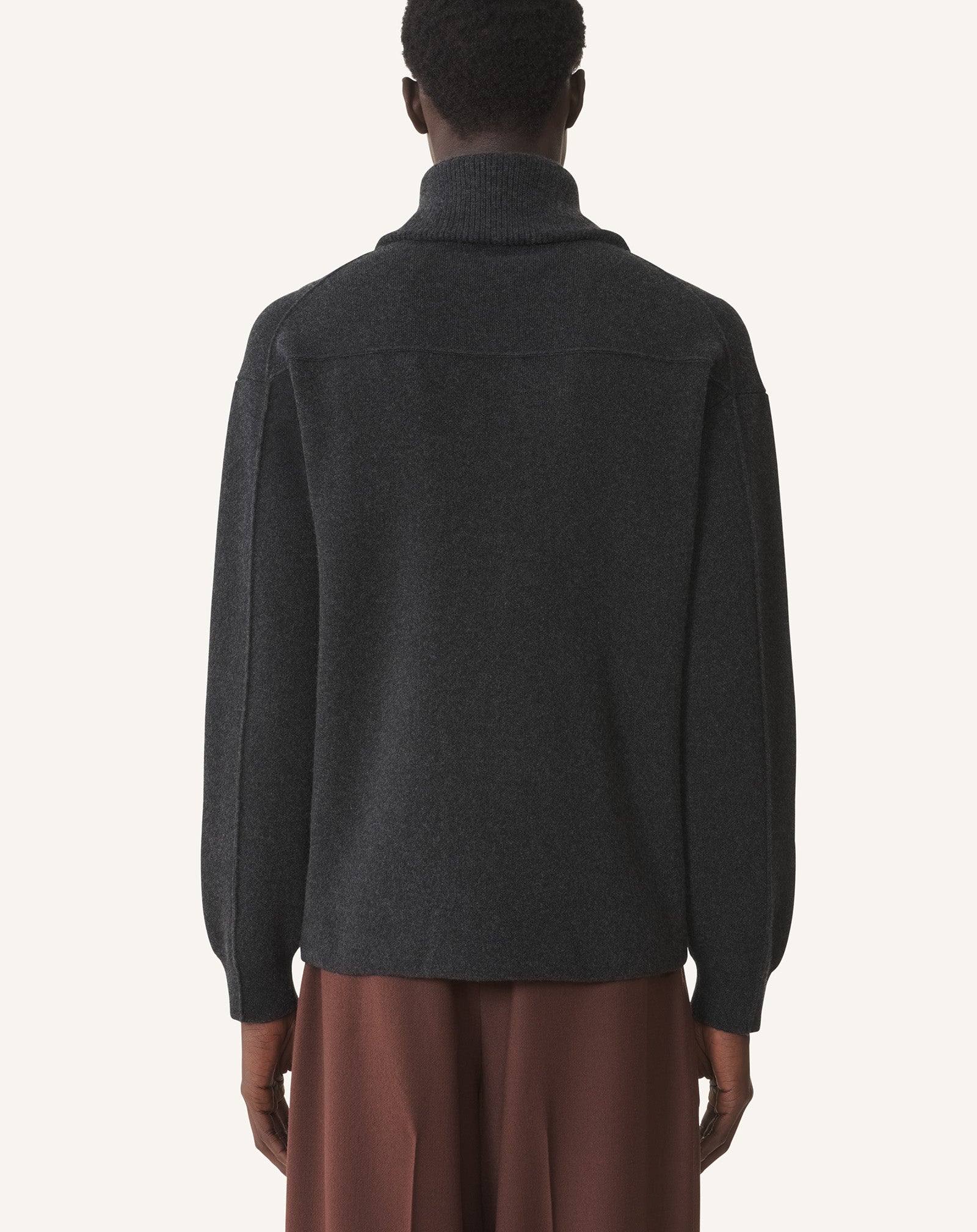 CARDIGAN ZIPPÉ EN CACHEMIRE