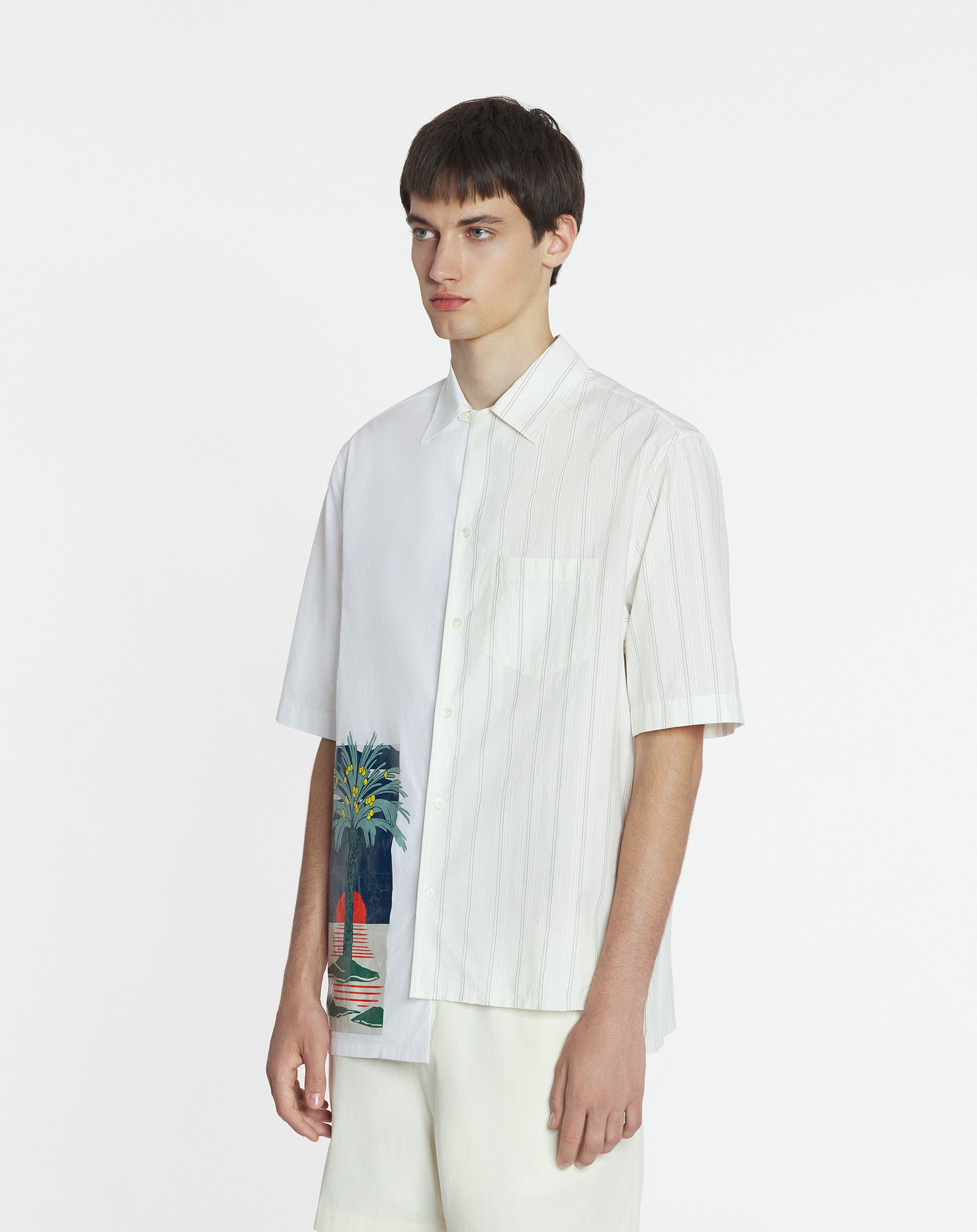 CHEMISE ASYMÉTRIQUE IMPRIMÉE