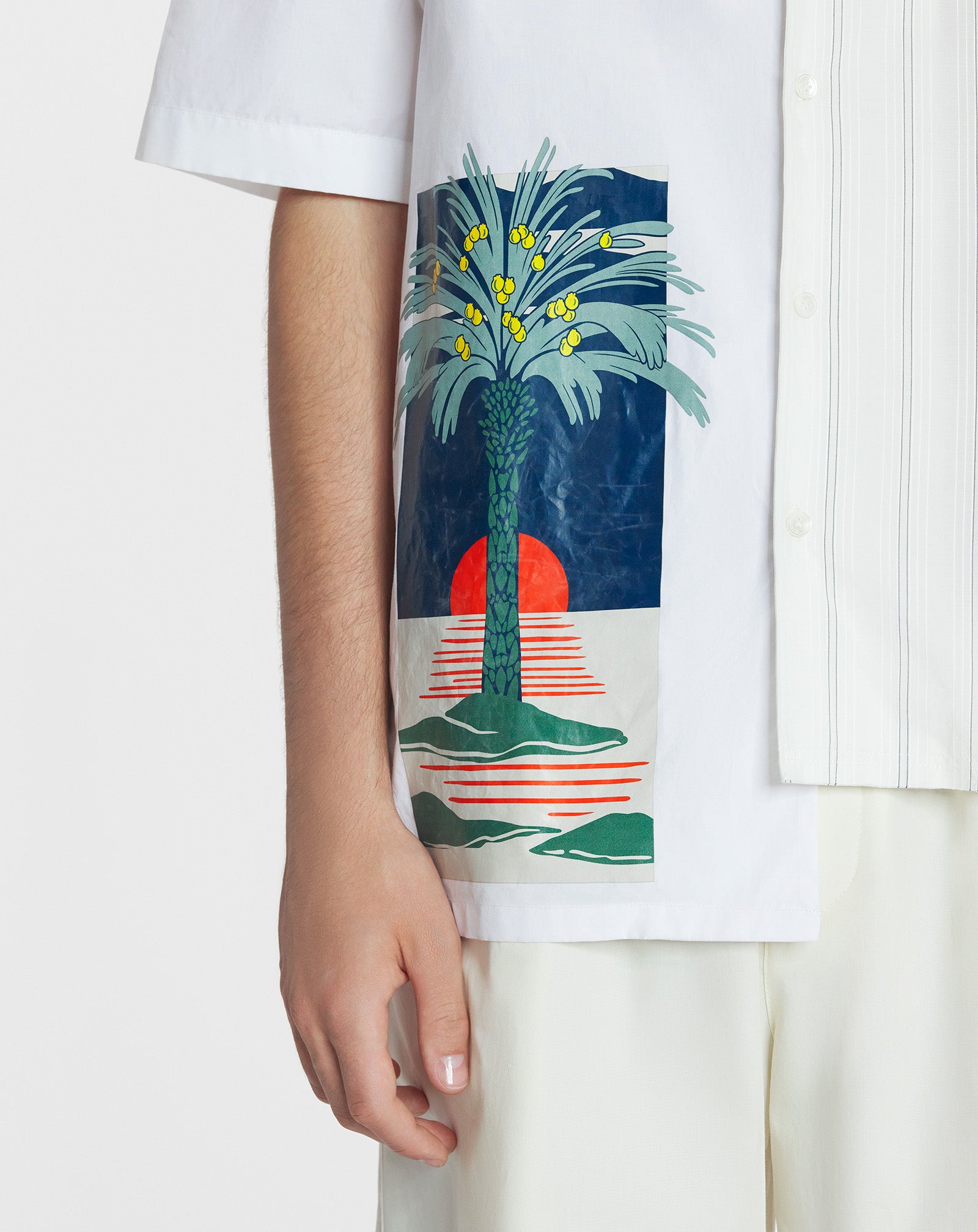 CHEMISE ASYMÉTRIQUE IMPRIMÉE