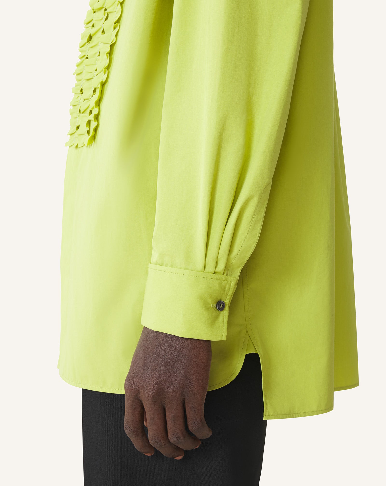 CHEMISE À PLASTRON EN POPELINE DE COTON