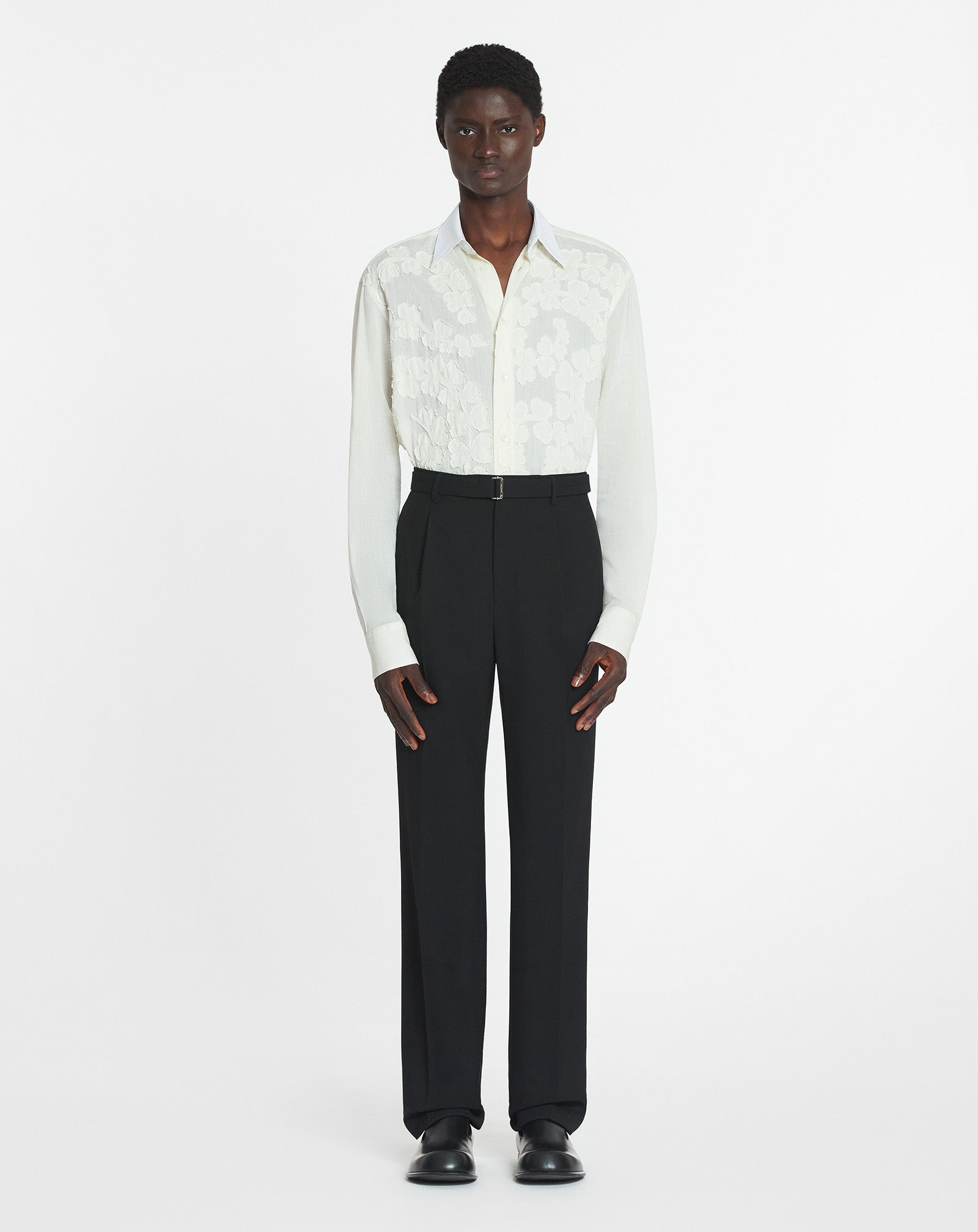 CHEMISE A DÉCOUPES EN VOILE DE COTON