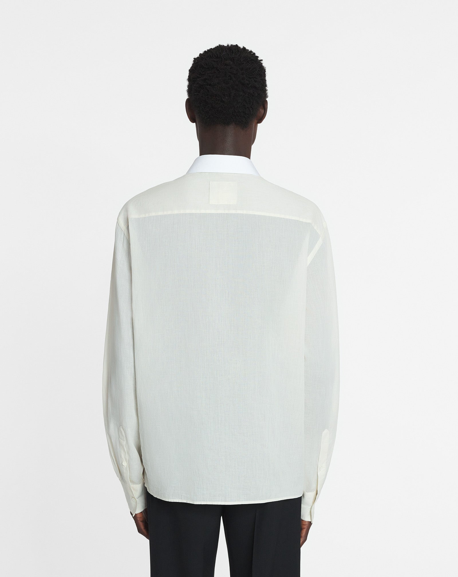 CHEMISE A DÉCOUPES EN VOILE DE COTON