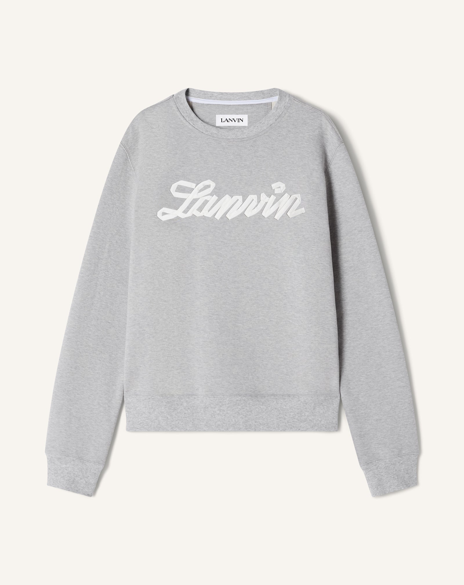 SWEATSHIRT RUBAN LANVIN GRIS