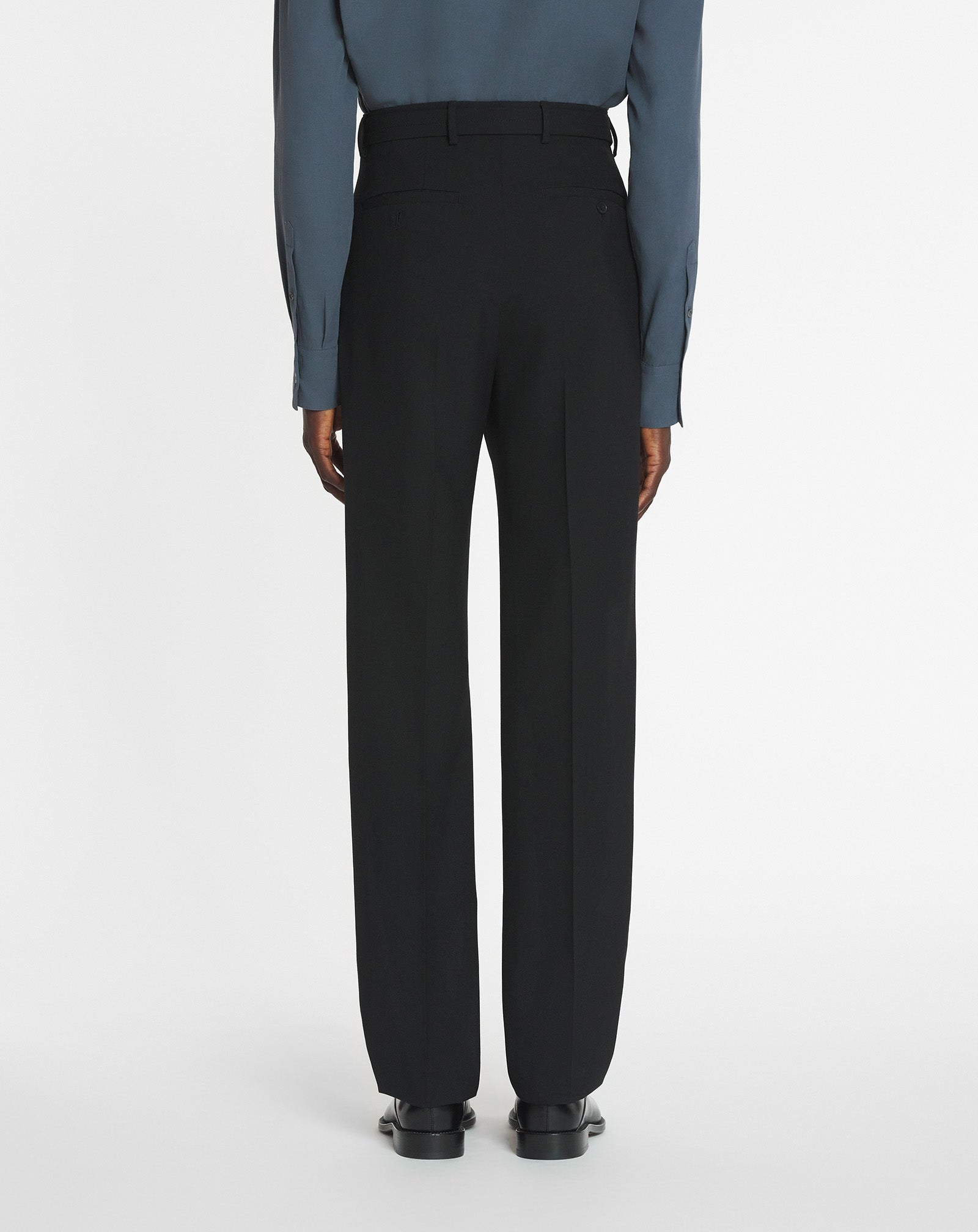 PANTALON DROIT EN LAINE