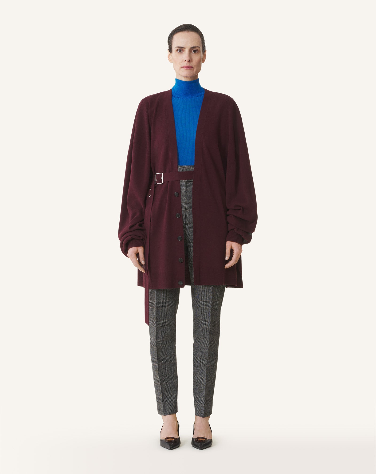 CARDIGAN OVERSIZE EN LAINE ET CACHEMIRE