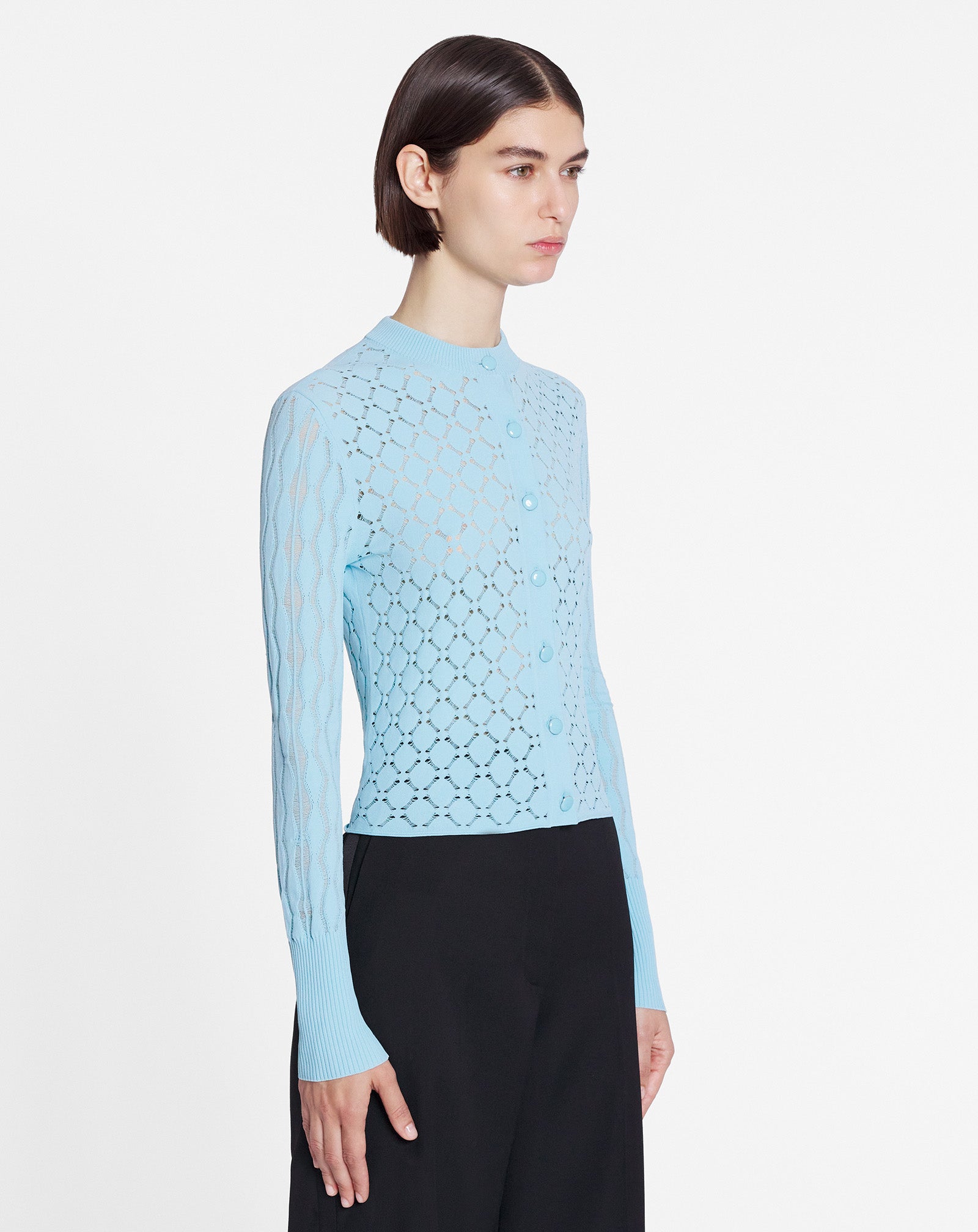 CARDIGAN BODYCON COL ROND