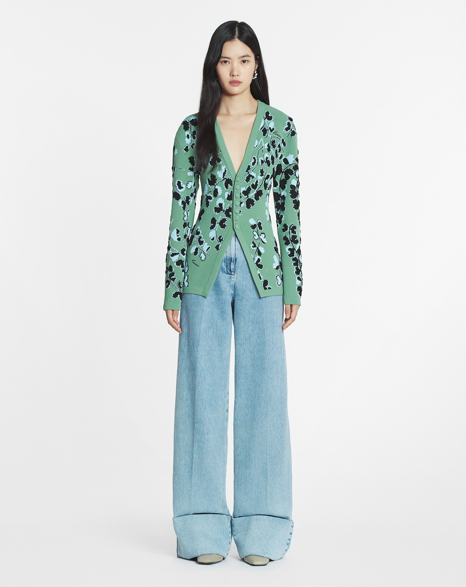 CARDIGAN CINTRÉ EN JACQUARD
