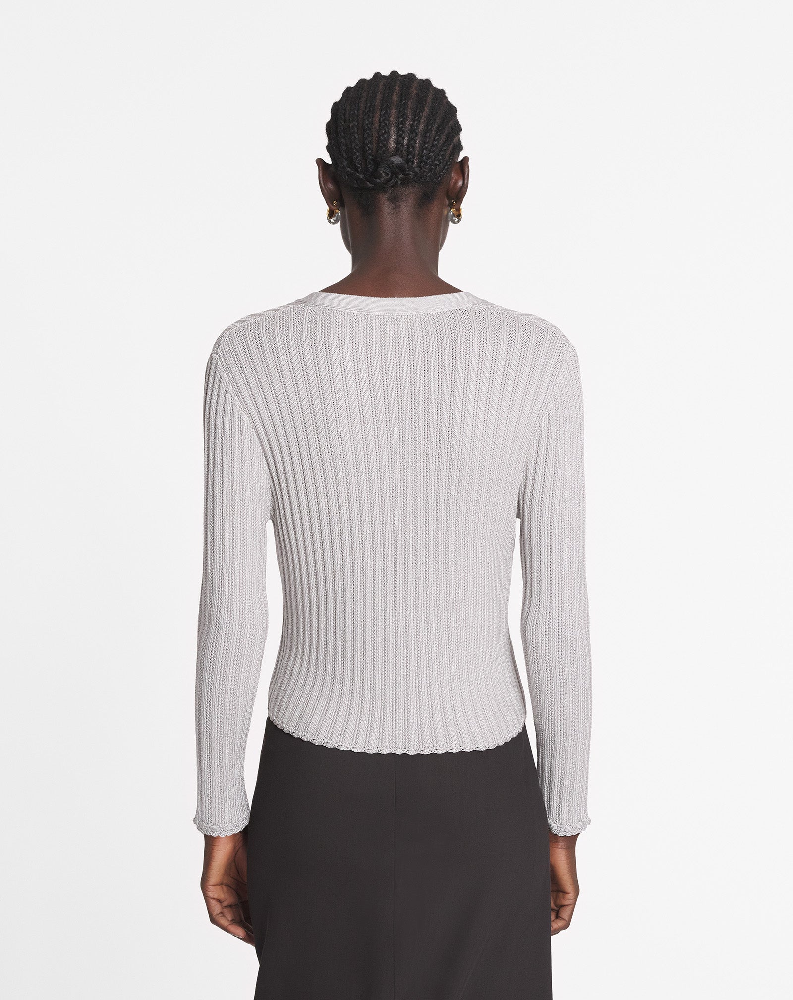 CARDIGAN CÔTELÉ EN VISCOSE