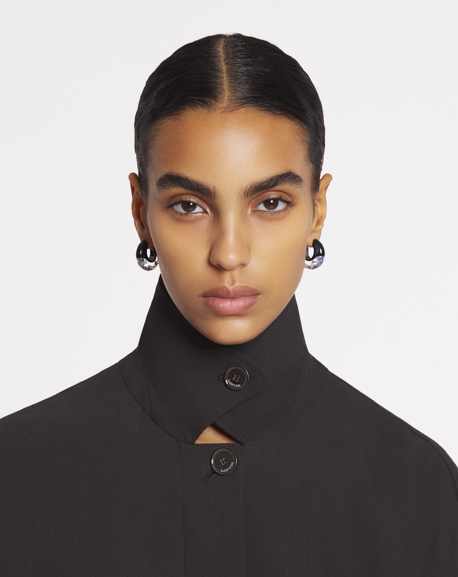 BLOUSON CINTRÉ EN LAINE ET VISCOSE