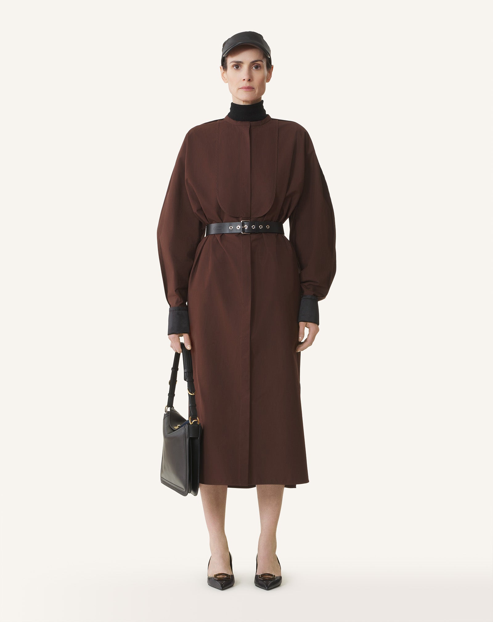 ROBE CHEMISE EN POPELINE DE COTON