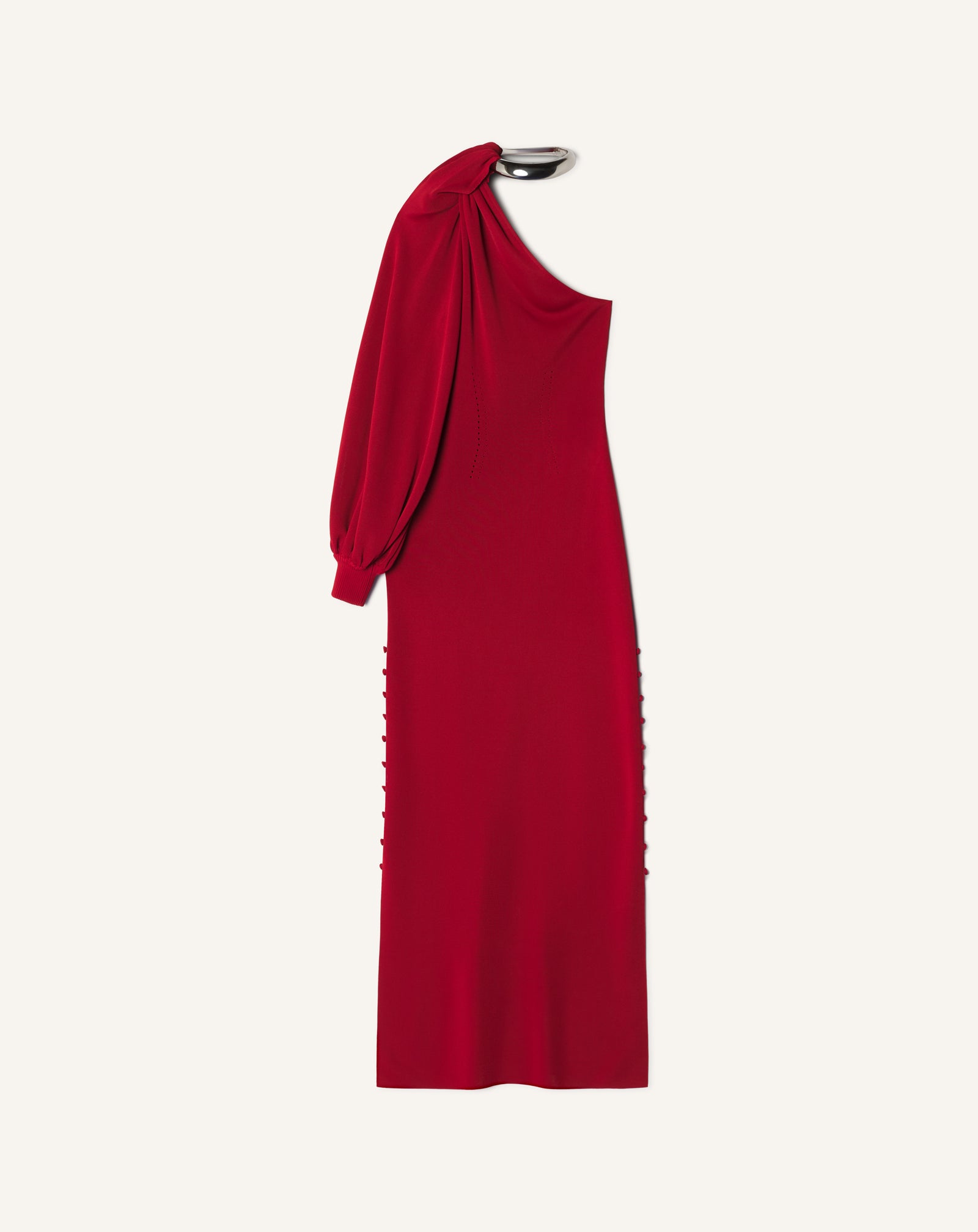 ROBE CHOKER ASYMÉTRIQUE EN VISCOSE