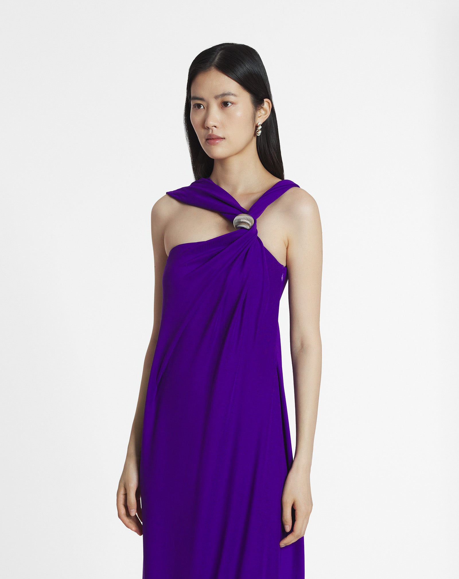 ROBE TORSADEÉ BAGUE ARPÈGE EN JERSEY