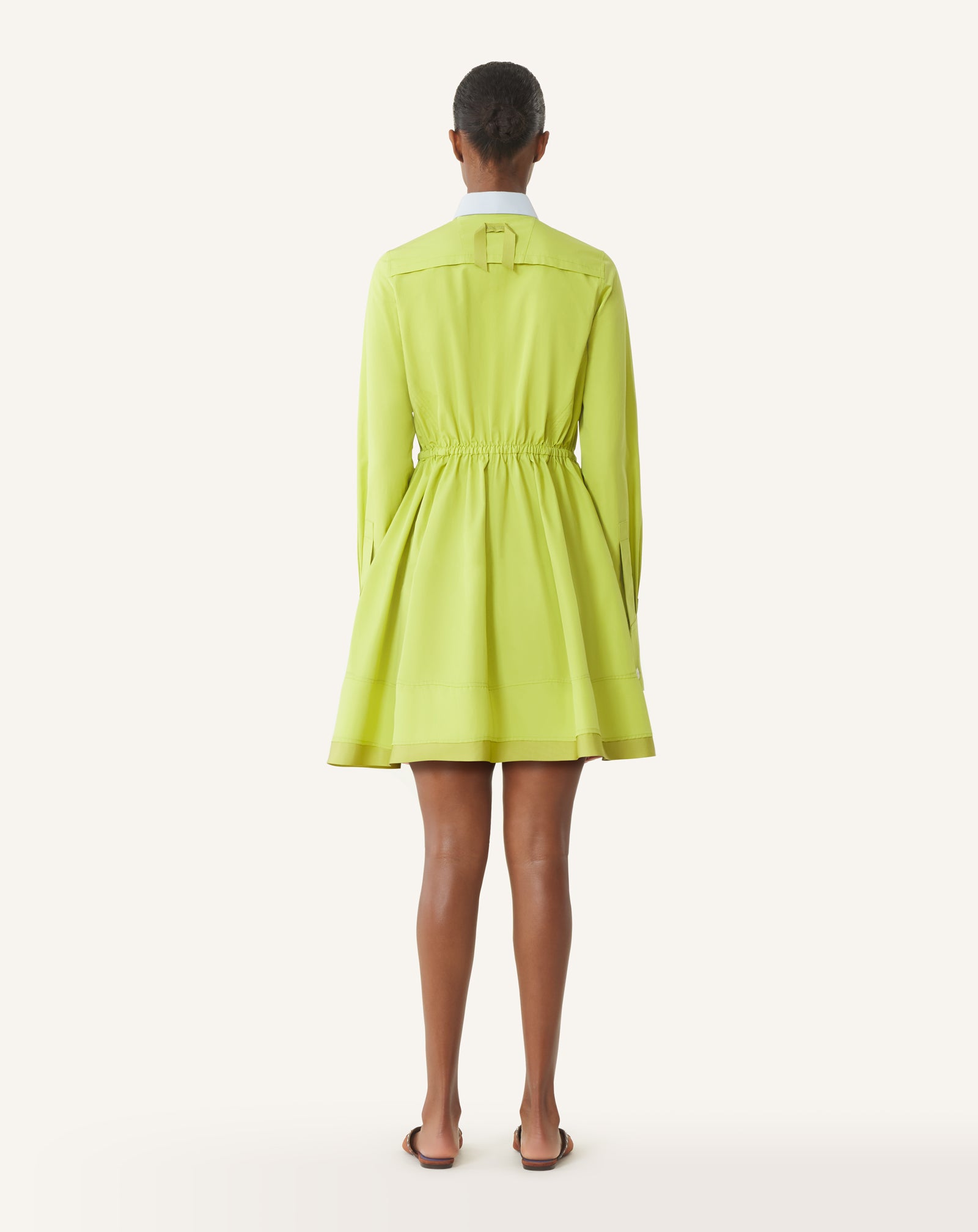 ROBE CHEMISE COURTE EN POPELINE DE COTON