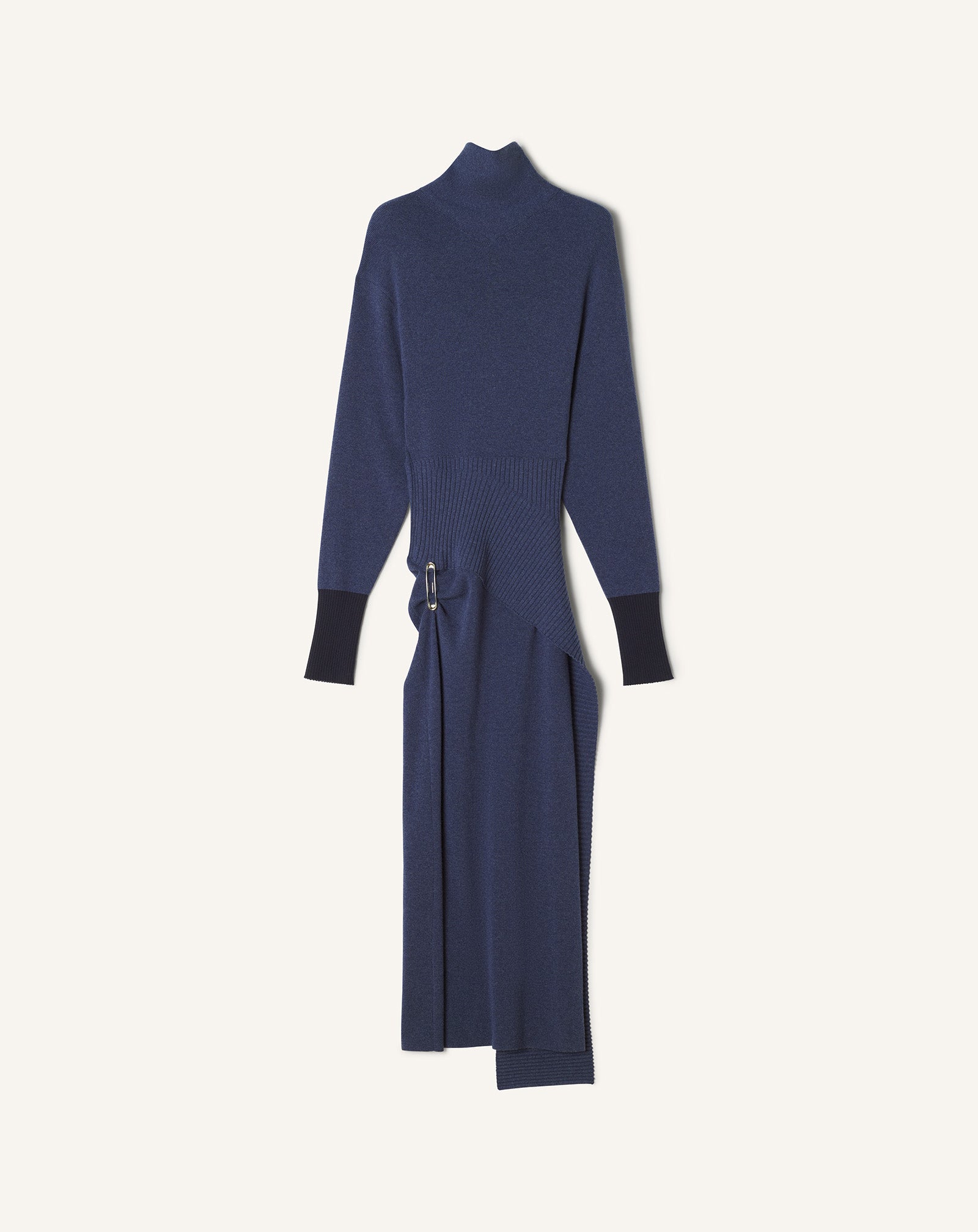 ROBE MIDI EN LAINE ET CACHEMIRE