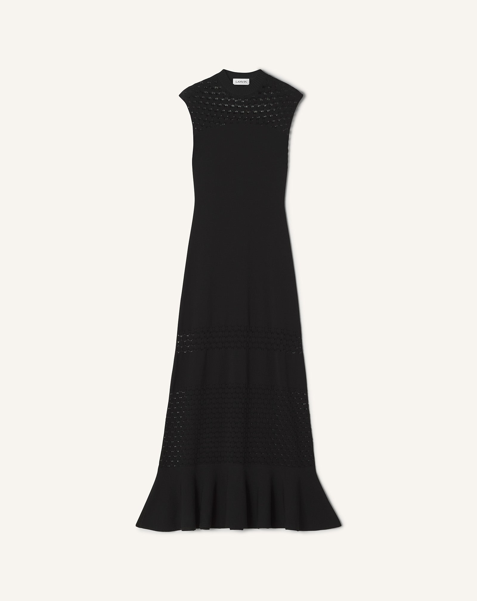 ROBE DÉTAIL DENTELLE EN VISCOSE