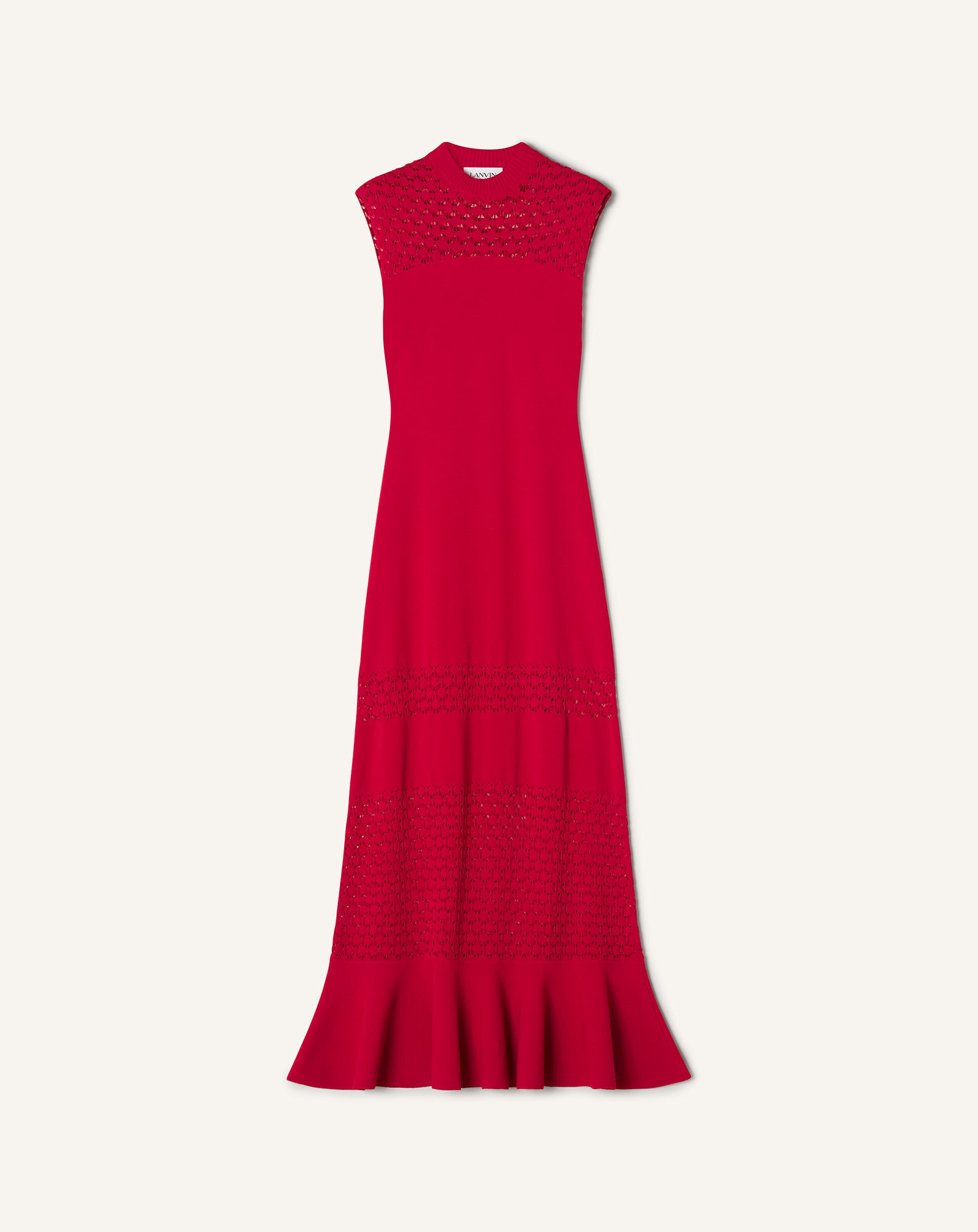 ROBE DÉTAIL DENTELLE EN VISCOSE