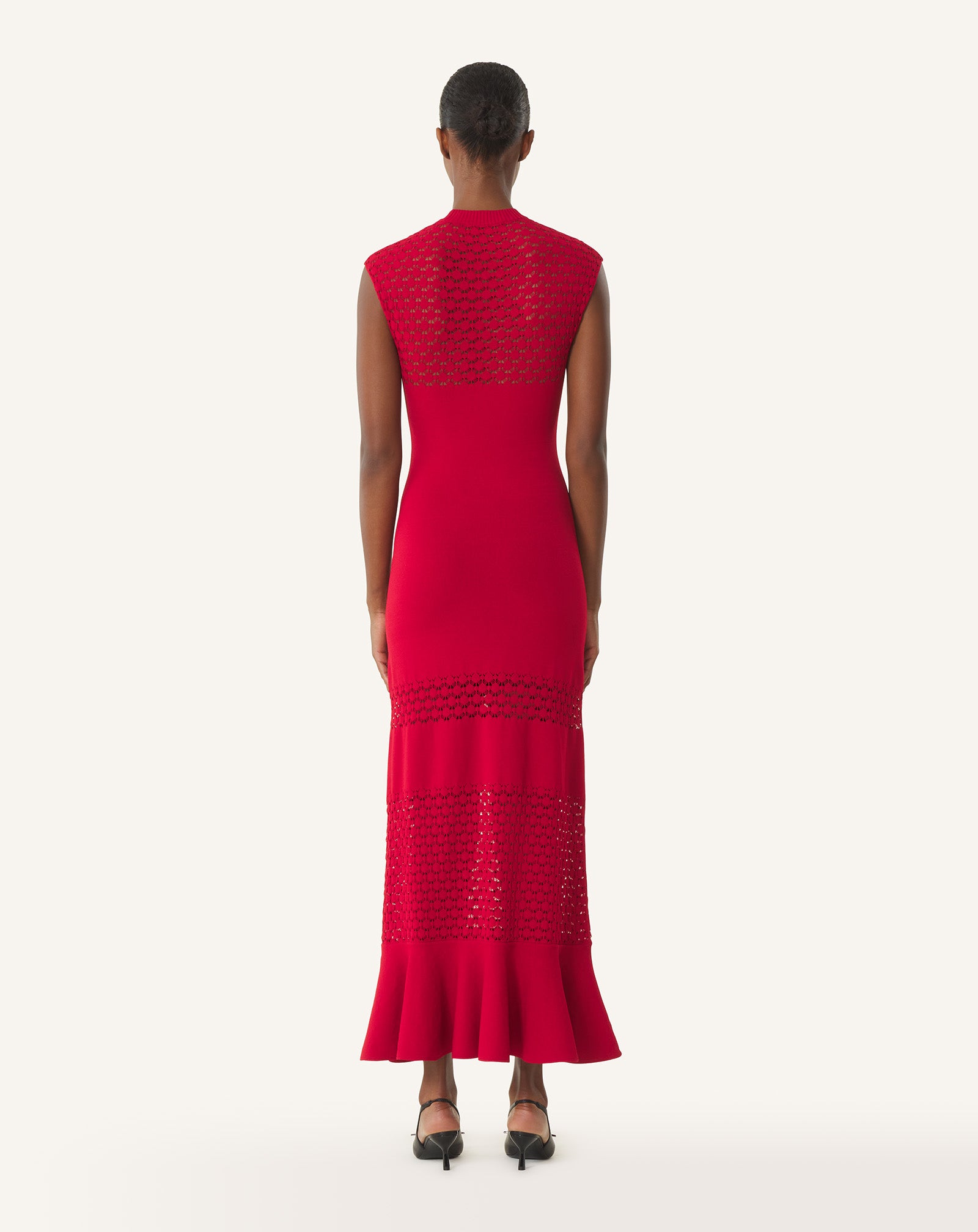 ROBE DÉTAIL DENTELLE EN VISCOSE