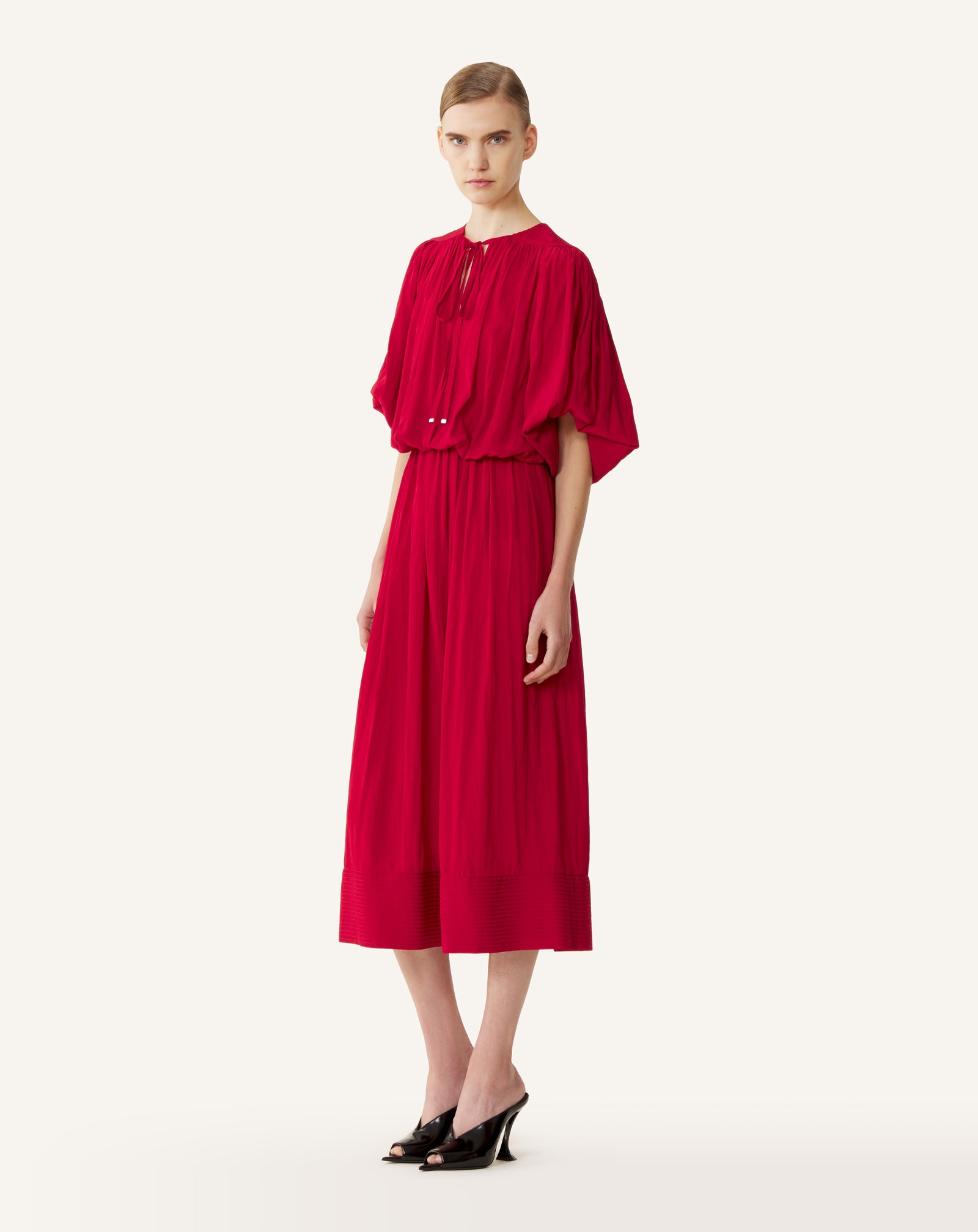 ROBE MIDI EN CHARMEUSE