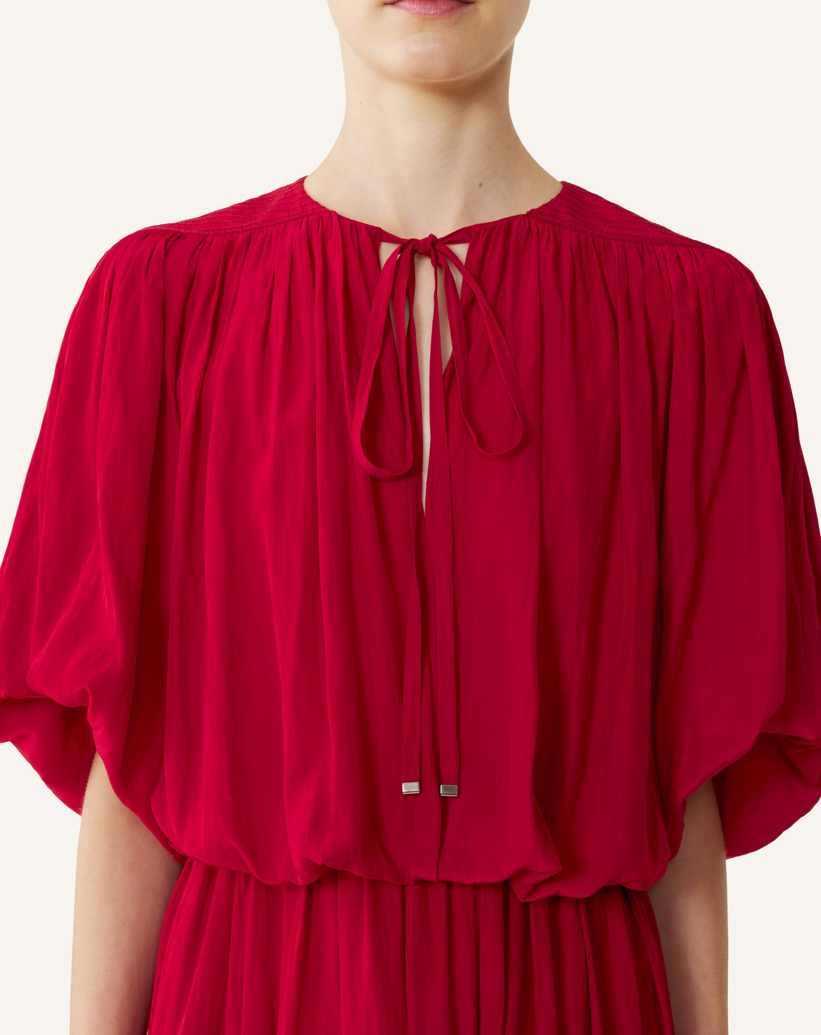ROBE MIDI EN CHARMEUSE