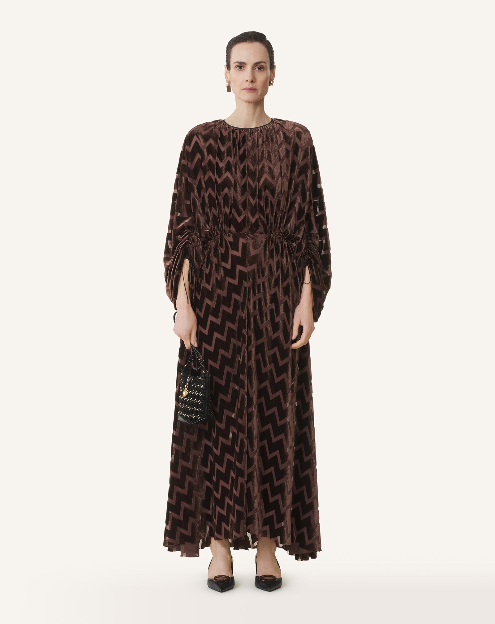 ROBE EN VELOURS DÉVORÉ