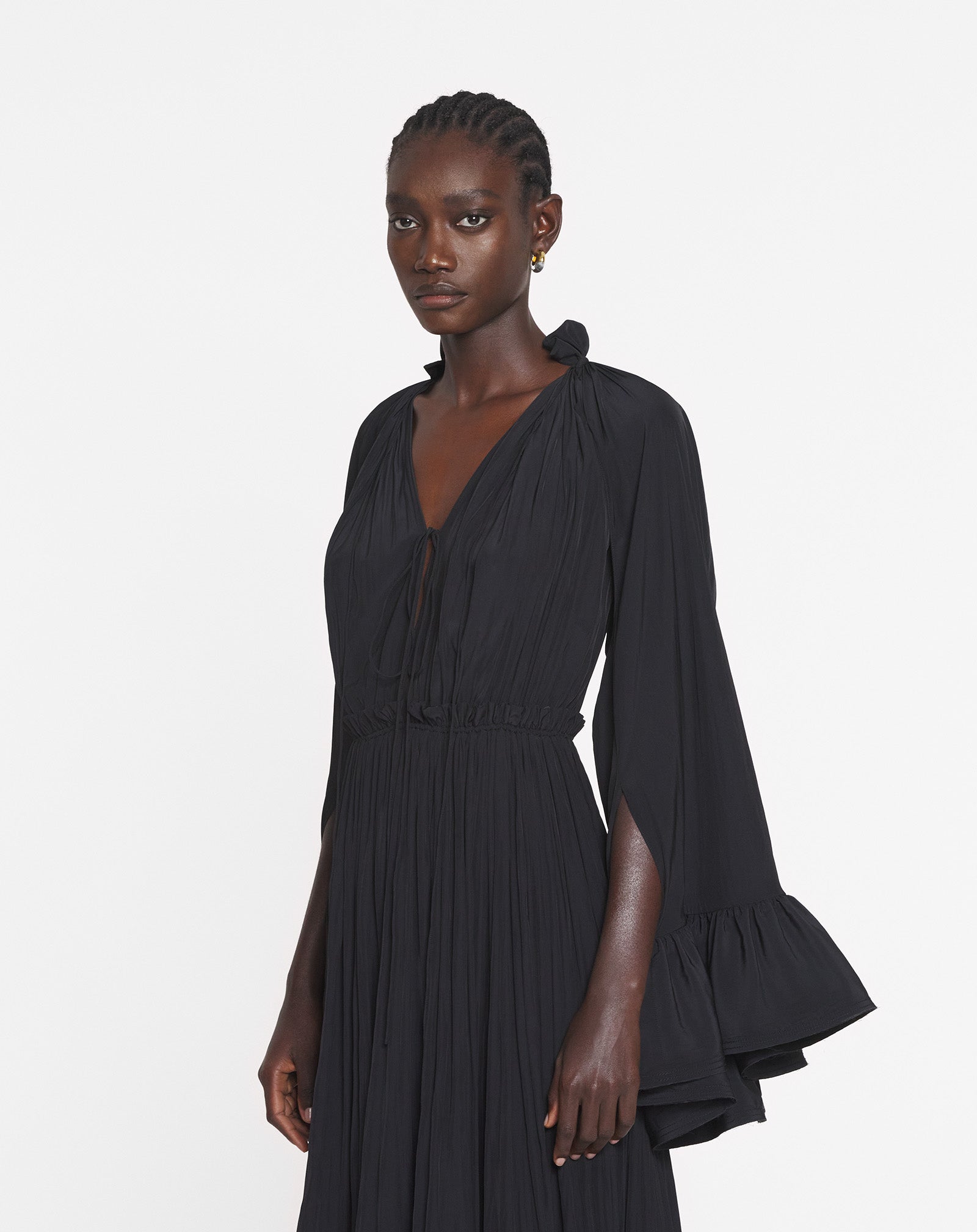 ROBE MIDI EN CHARMEUSE