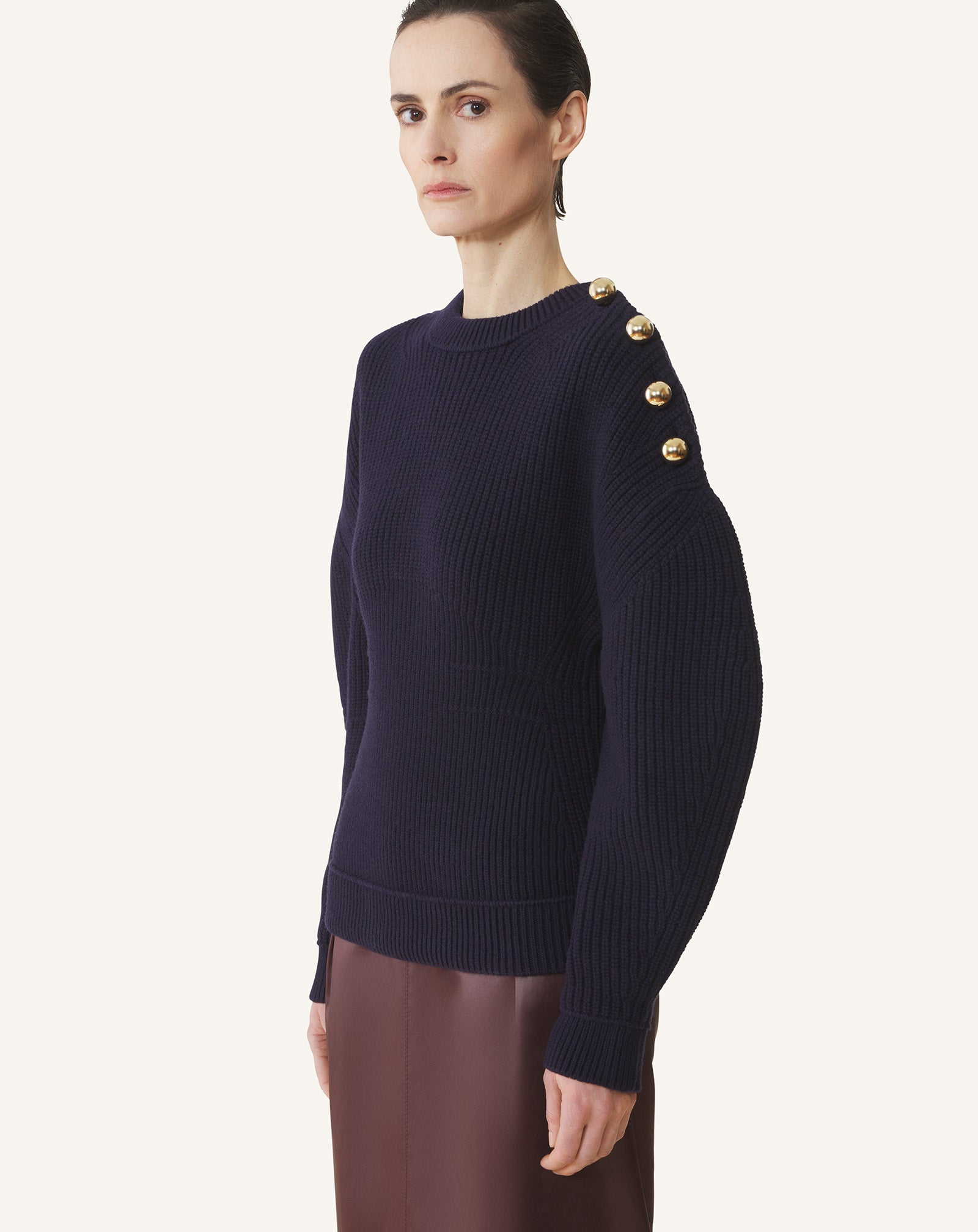 PULL CÔTELÉ EN LAINE