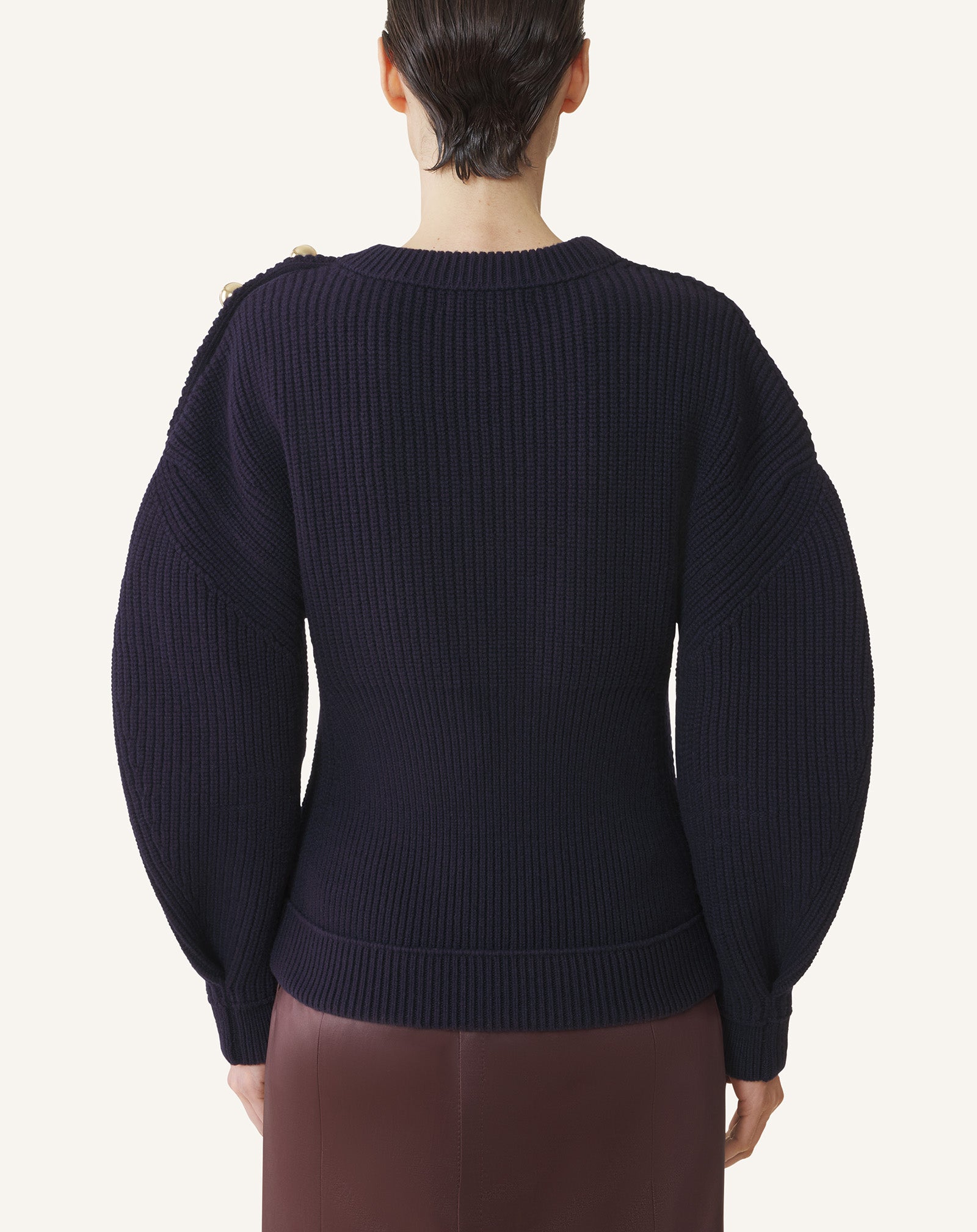 PULL CÔTELÉ EN LAINE