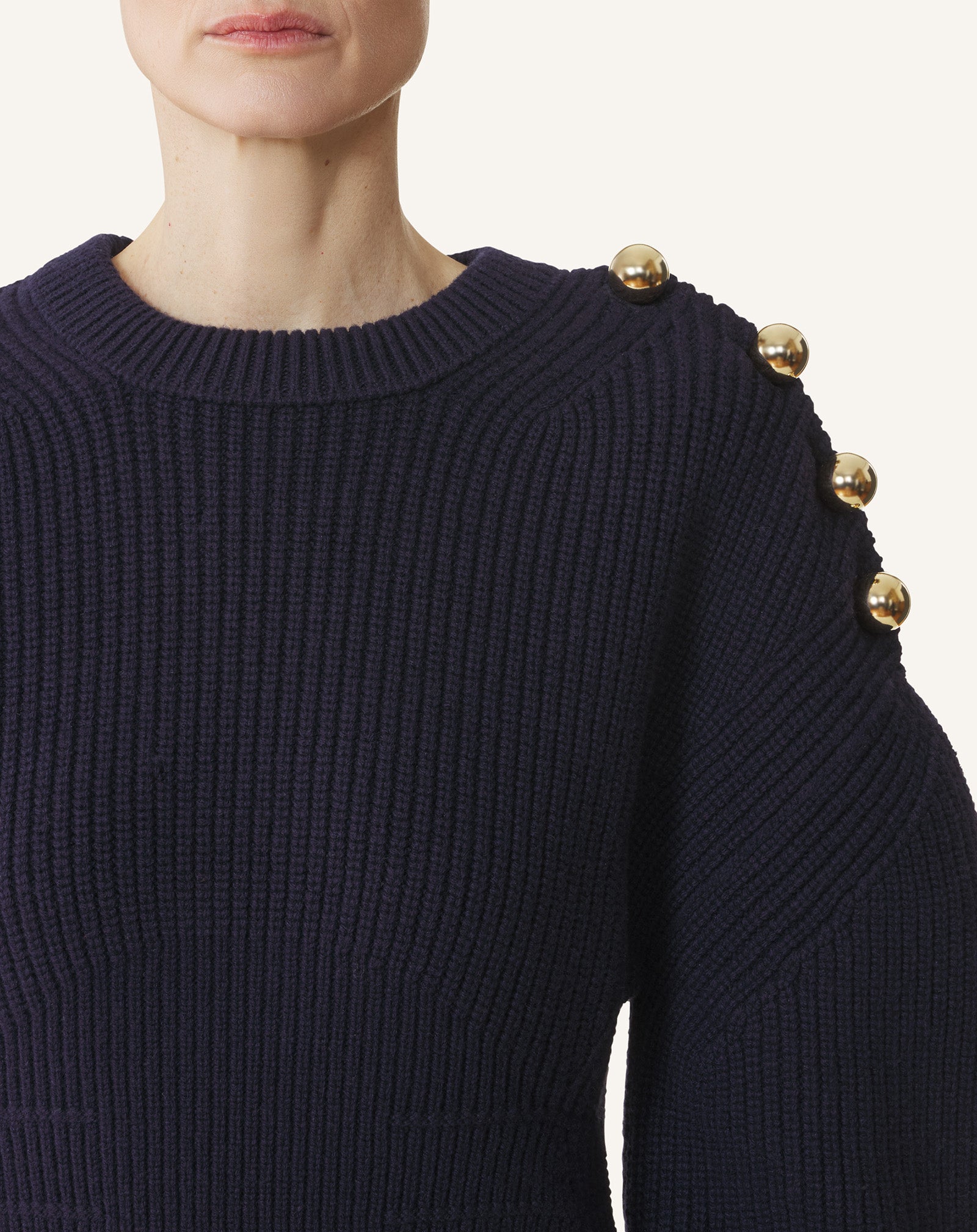 PULL CÔTELÉ EN LAINE