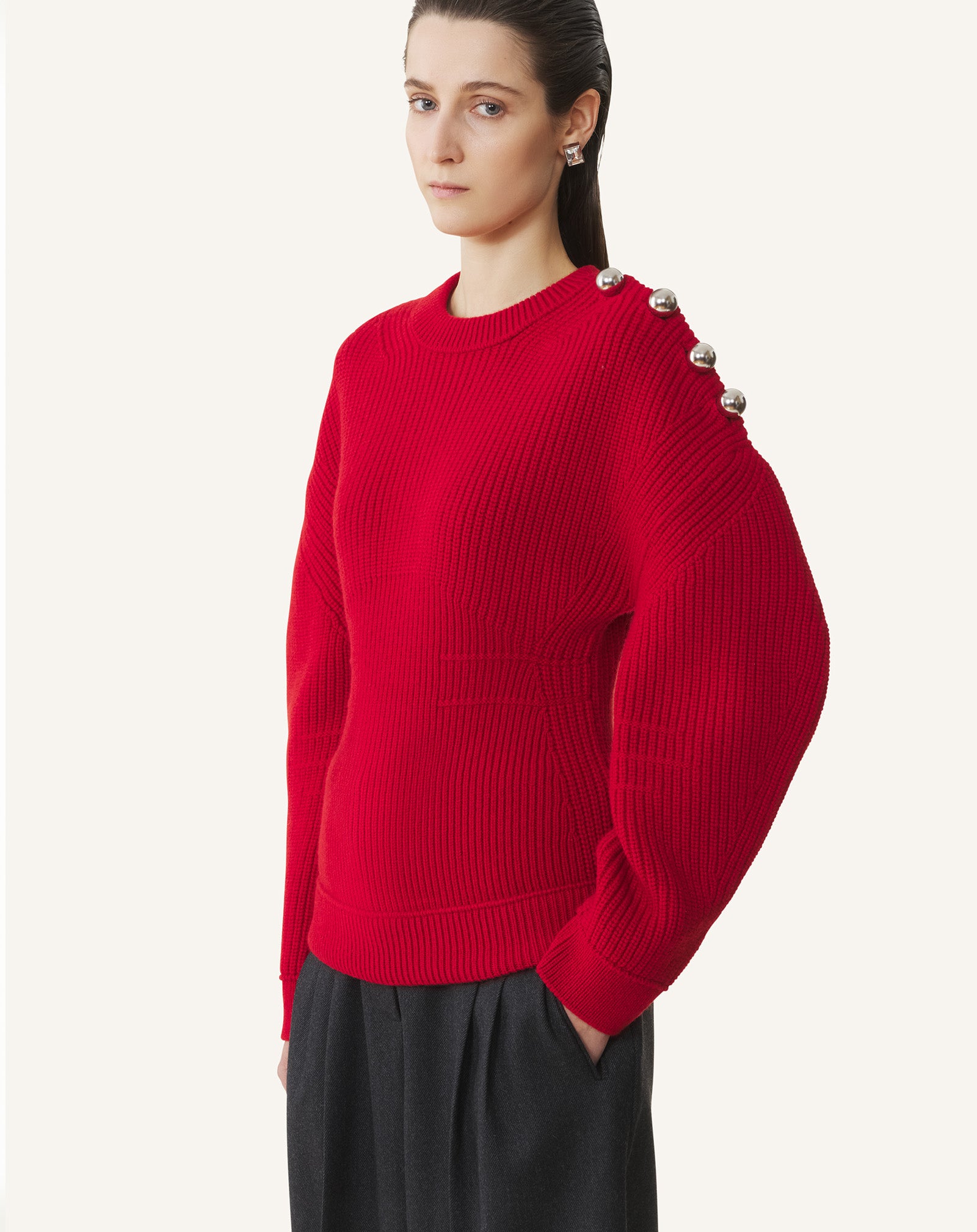 PULL CÔTELÉ EN LAINE