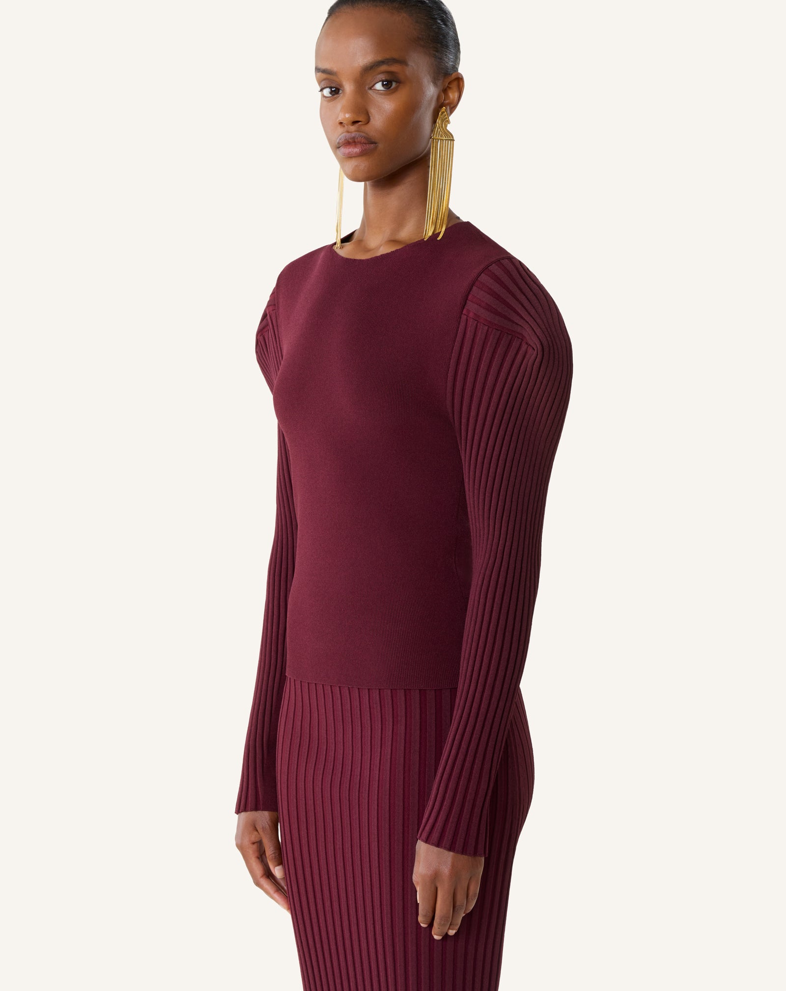 PULL À PLASTRON EN VISCOSE