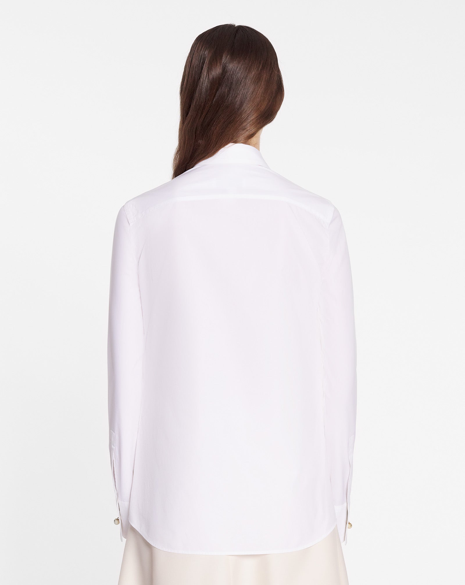 CHEMISE À MANCHES LONGUES EN POPELINE