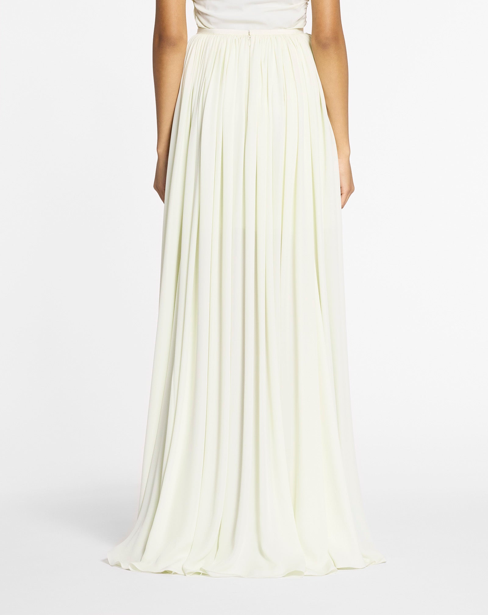 JUPE MAXI EN GEORGETTE DE SOIE