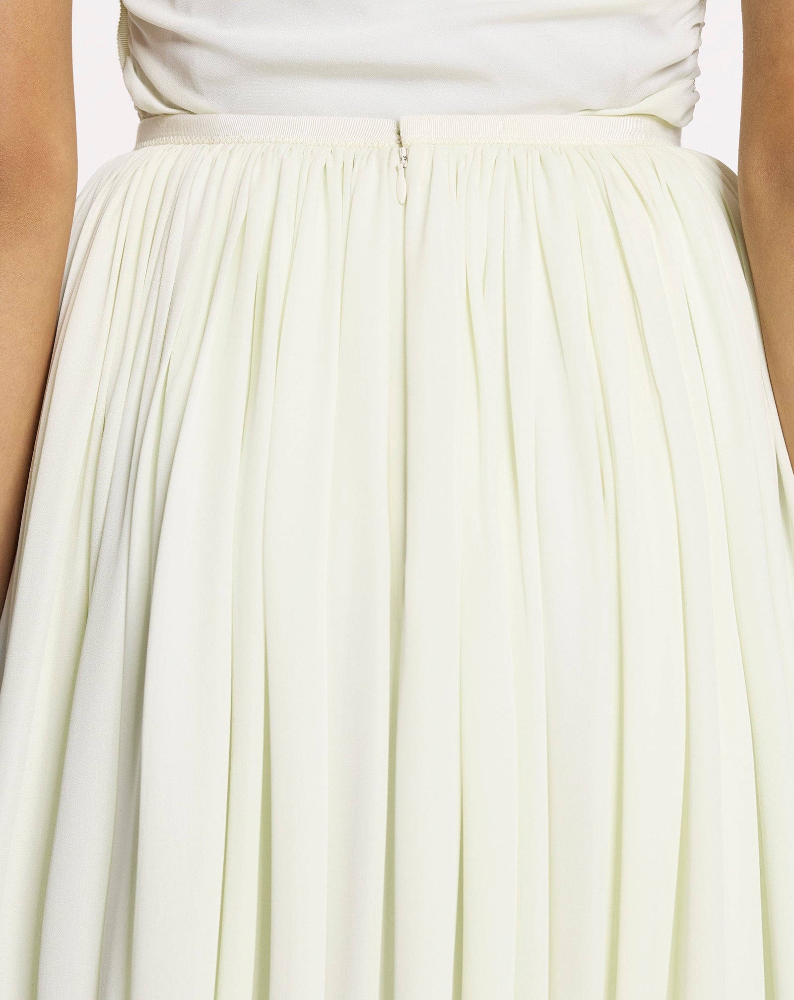 JUPE MAXI EN GEORGETTE DE SOIE