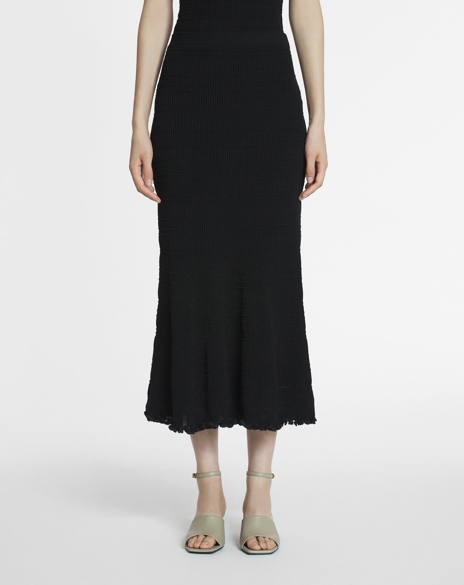 JUPE MIDI EN COTON