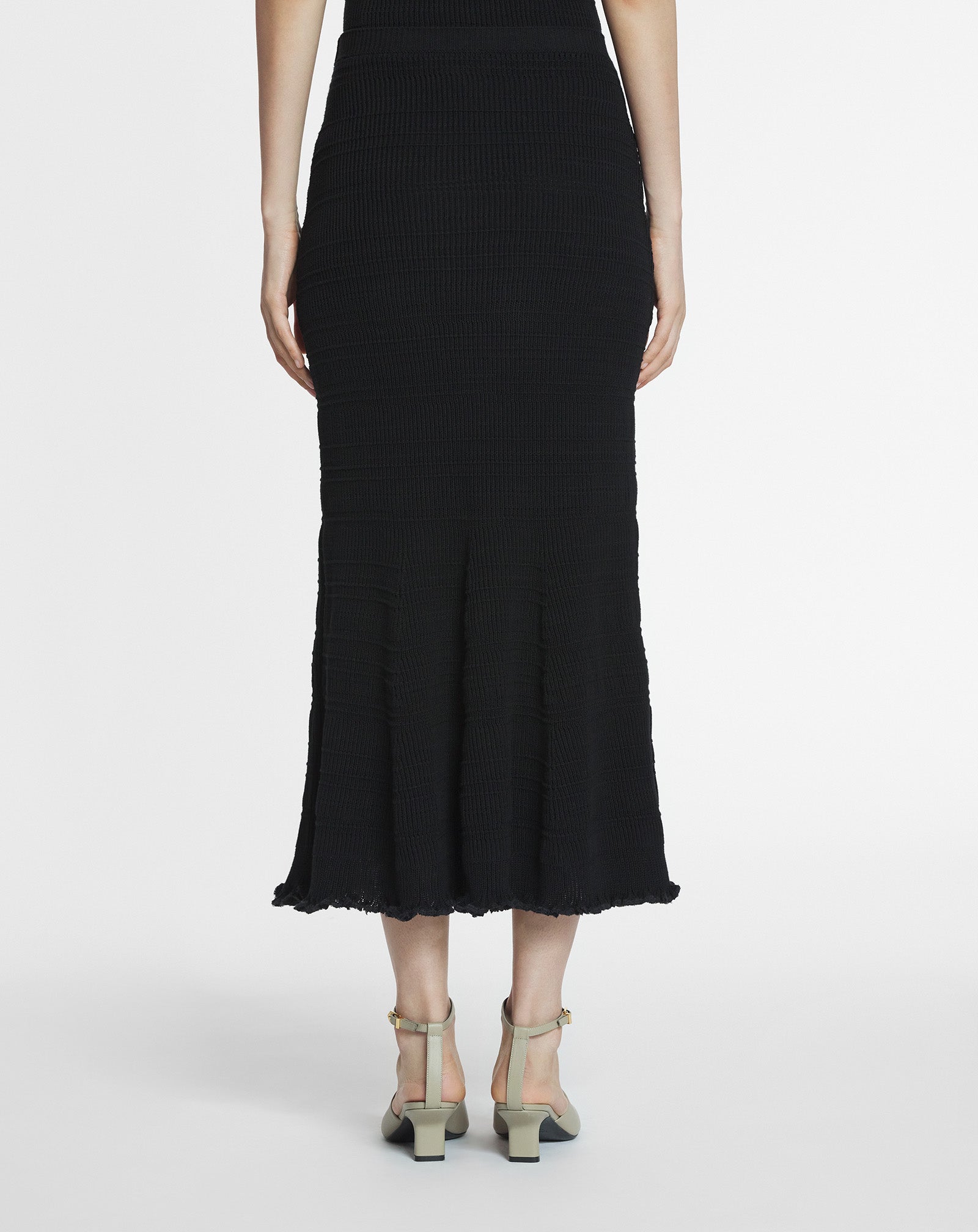 JUPE MIDI EN COTON