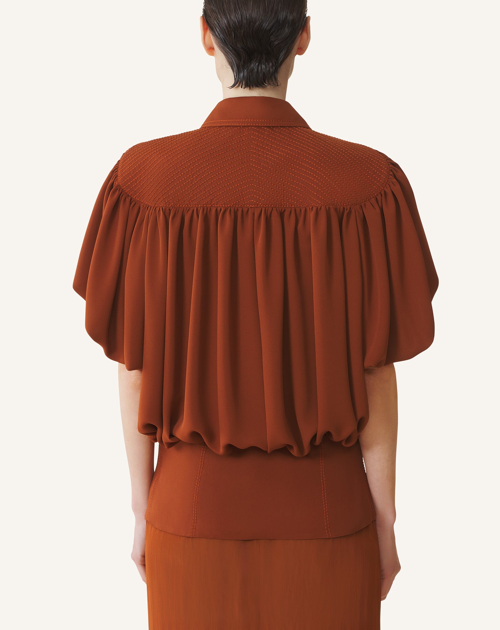 HAUT EN GEORGETTE DE SOIE