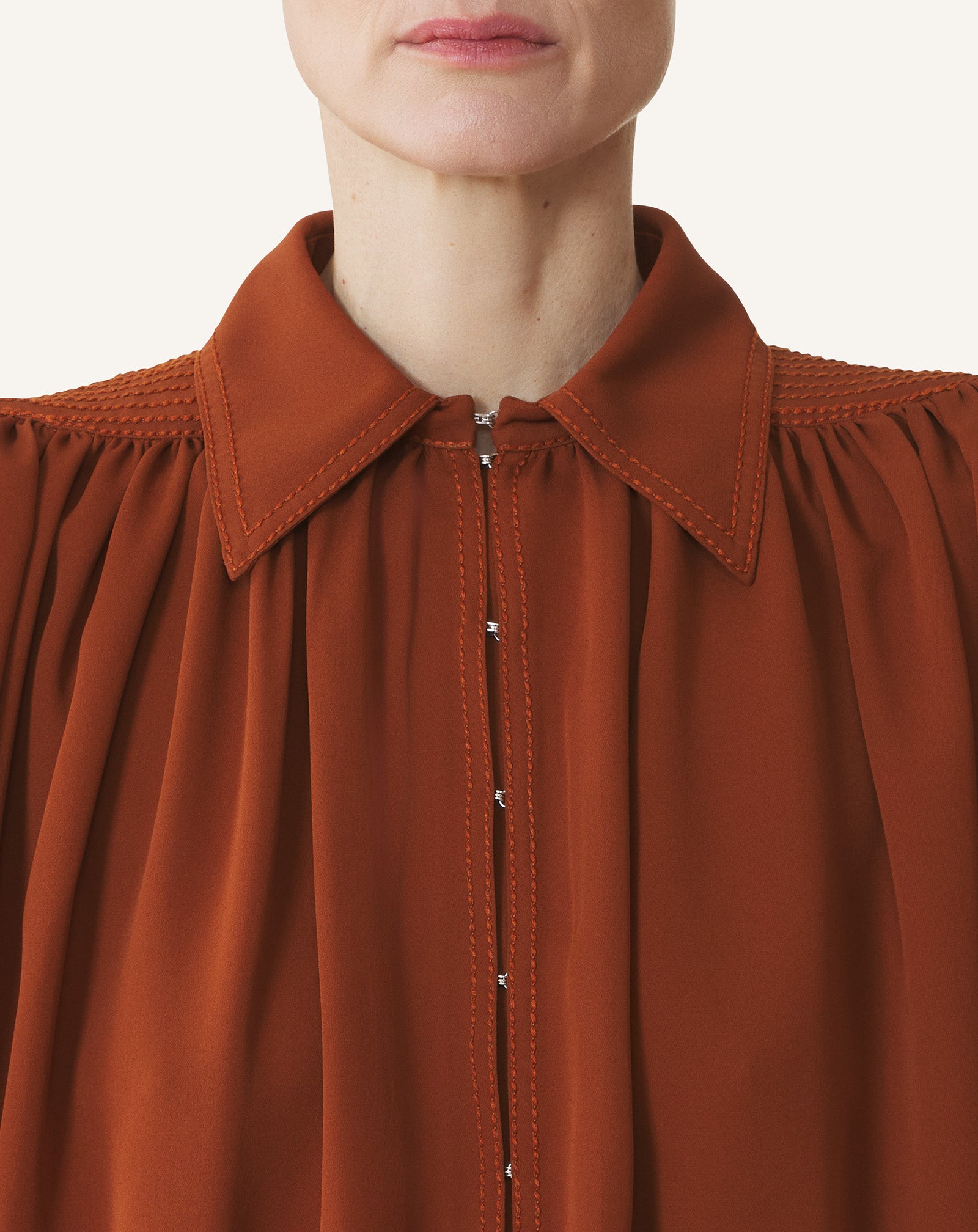 HAUT EN GEORGETTE DE SOIE